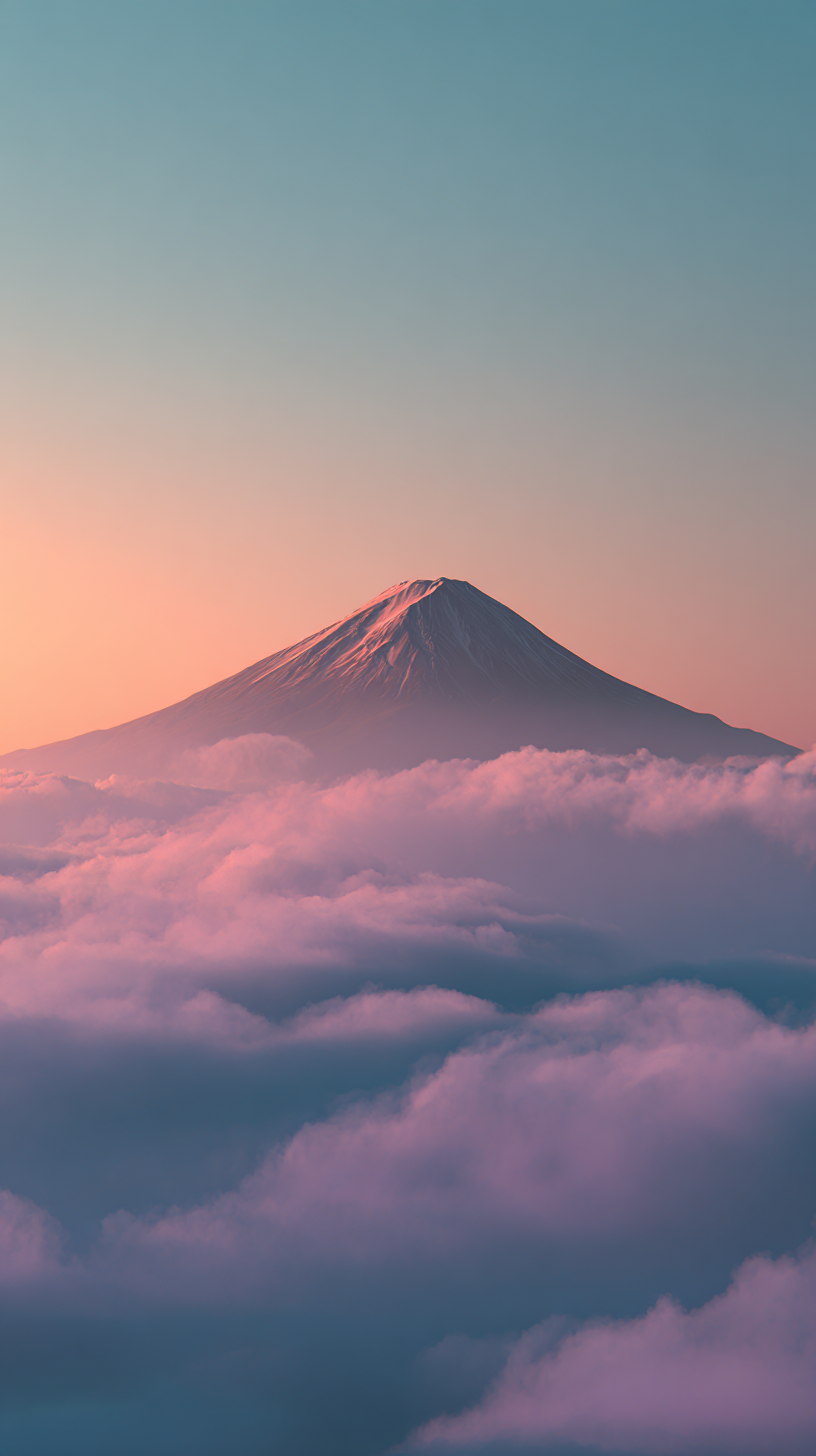 fond d'écran Mont Fuji iphone 14 télécharger gratuit