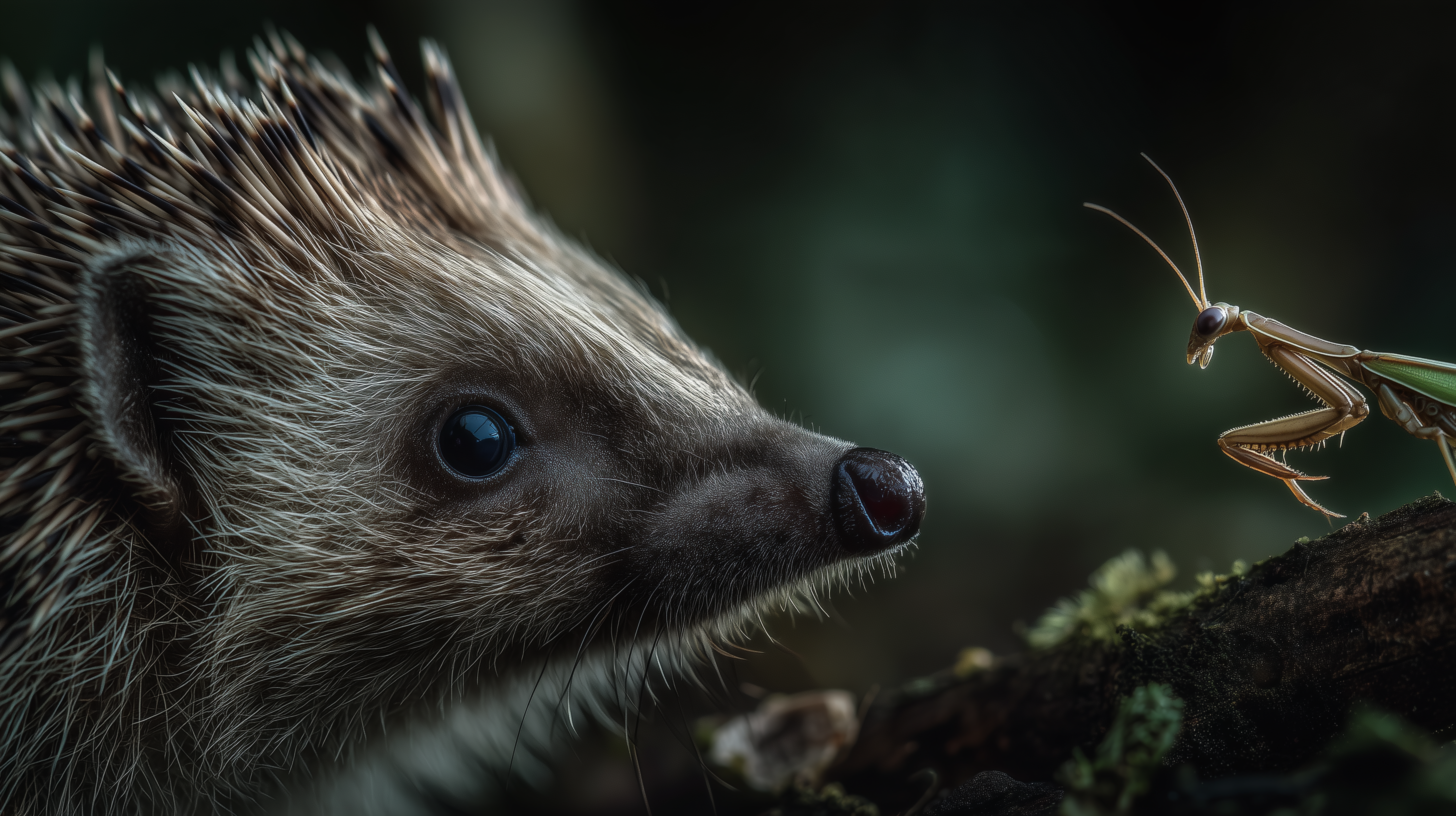 fond d'écran Hérisson dell 4k téléchargement gratuit