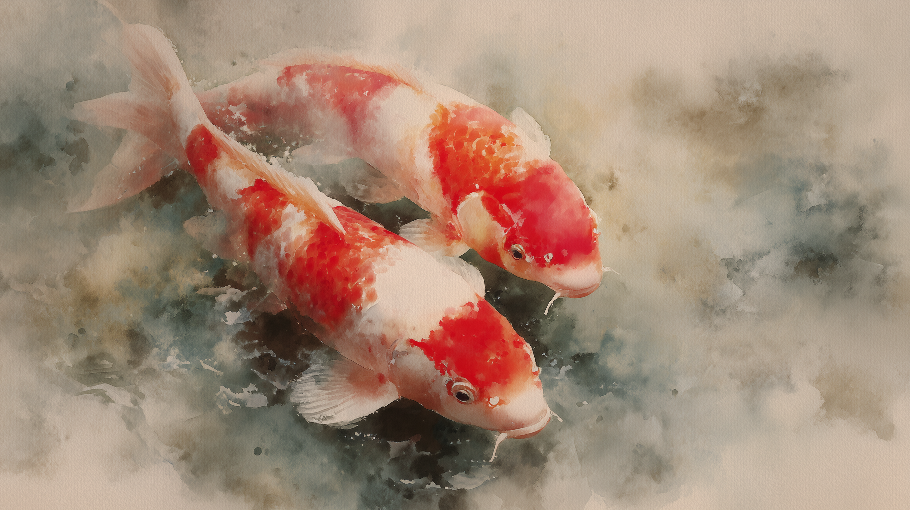 fond d'écran Koï pc 1280x720 téléchargement gratuit