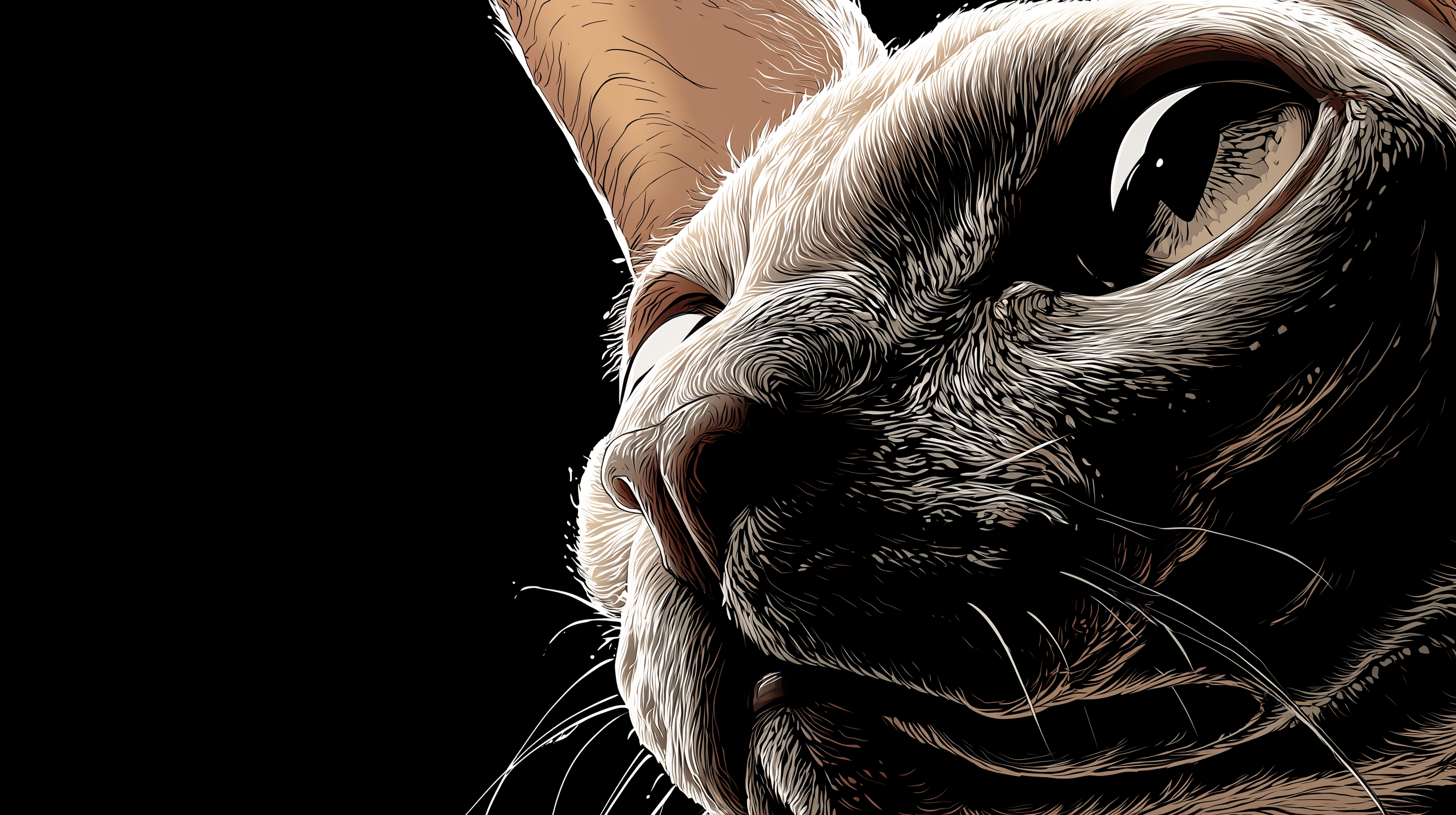 fond d'écran Sphynx pc 5120x2880 téléchargement gratuit