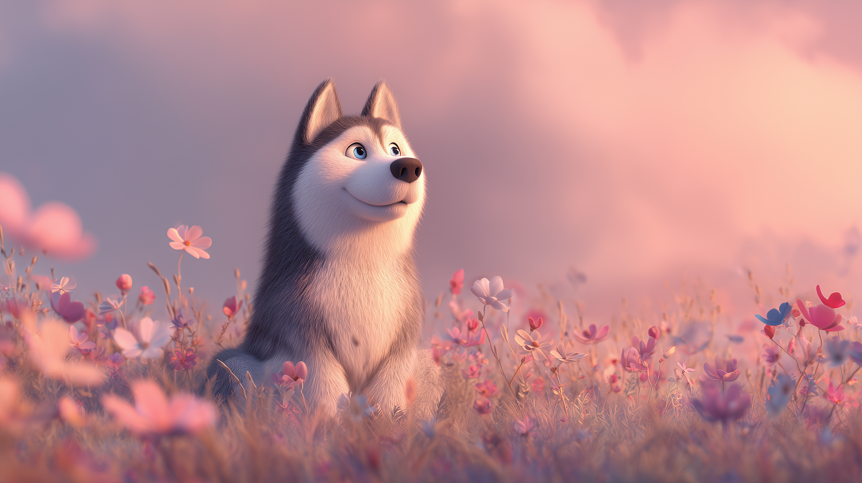 fond d'écran Husky Huawei téléchargement gratuit