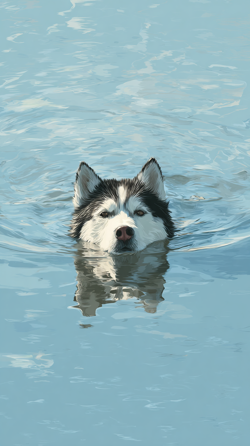 fond d'écran Husky iphone original gratuit