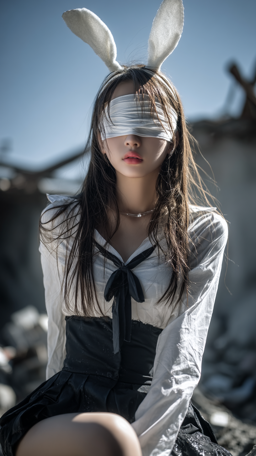 fond d'écran fille lapin téléphone Oppo télécharger gratuit