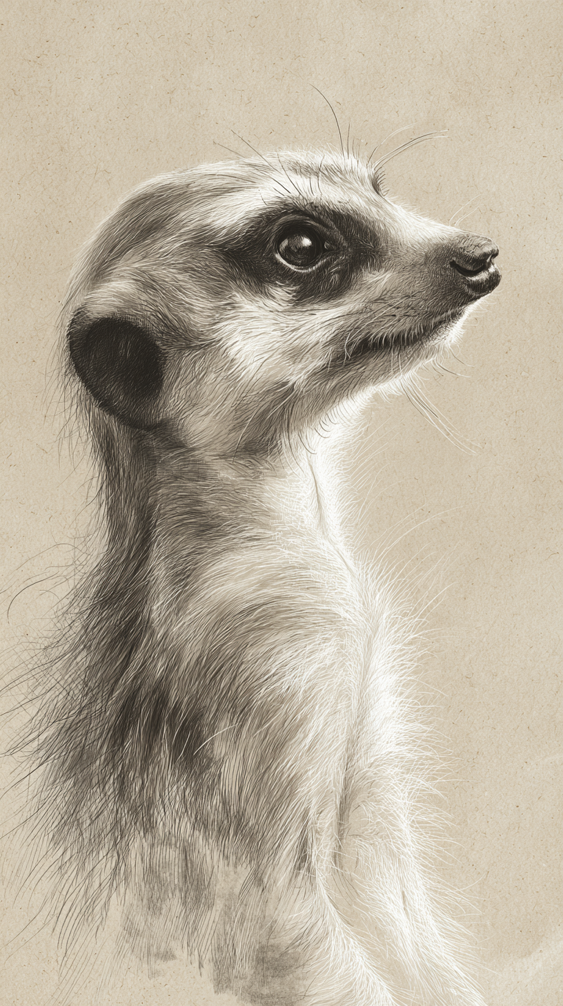 fond d'écran Suricate iphone 15 télécharger gratuit