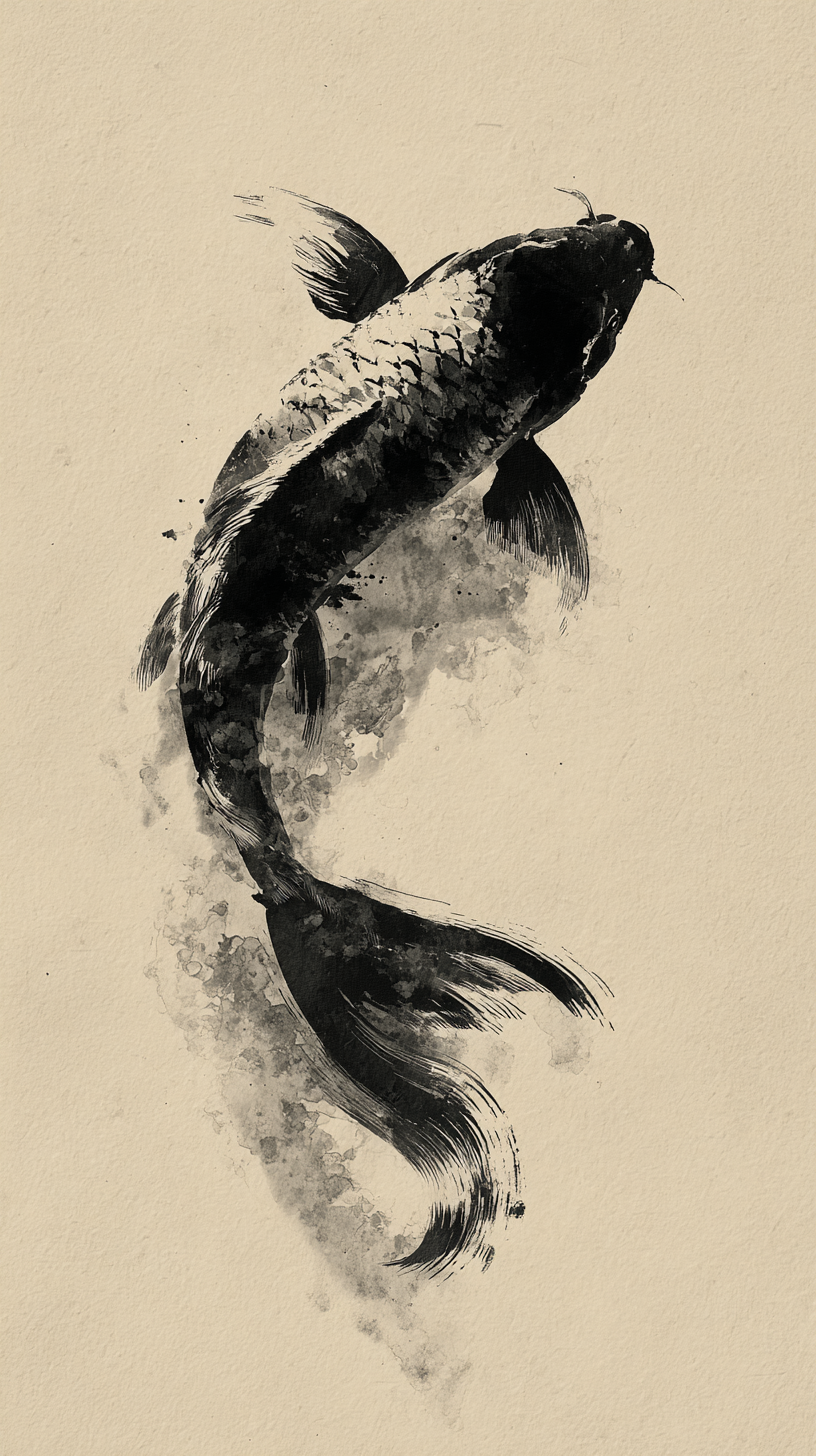 fond d'écran Koï iphone original télécharger gratuit