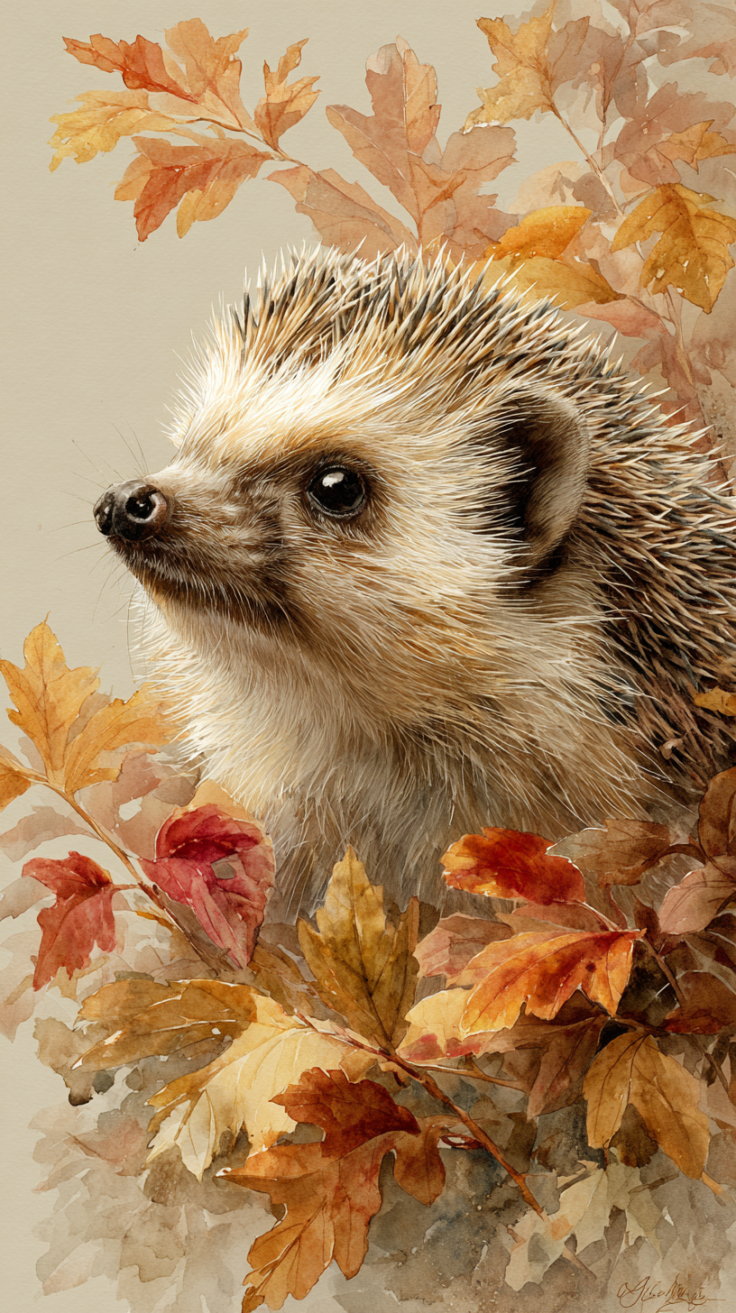 fond d'écran Hérisson iphone 17 pro gratuit