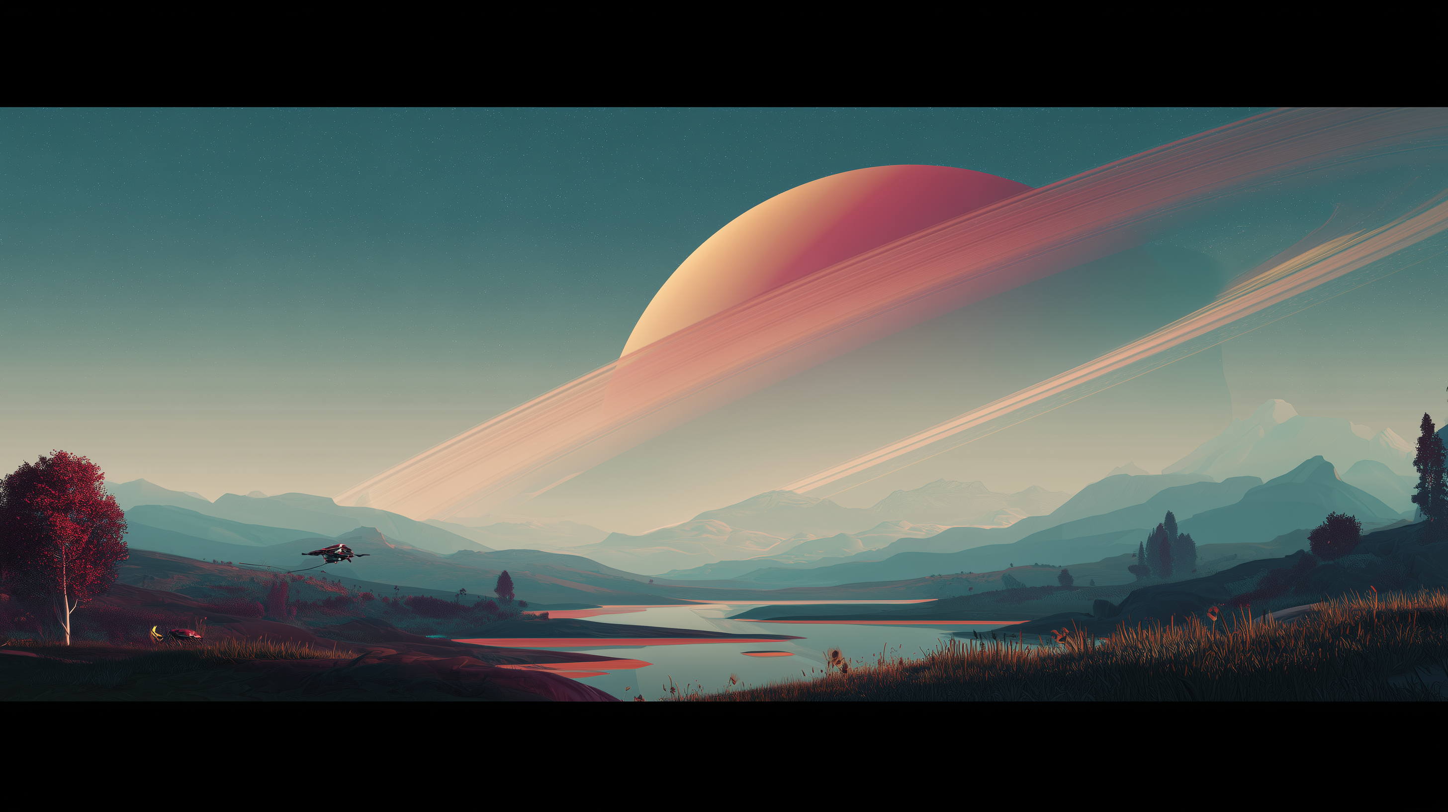 fond d'écran Saturne pour mac téléchargement gratuit