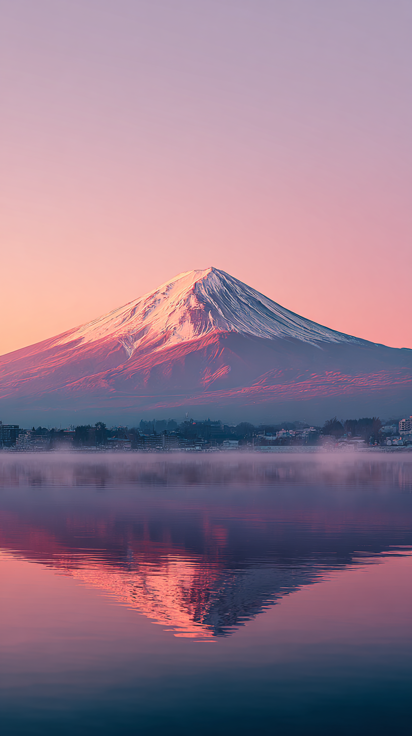 fond d'écran Mont Fuji iphone 17 gratuit