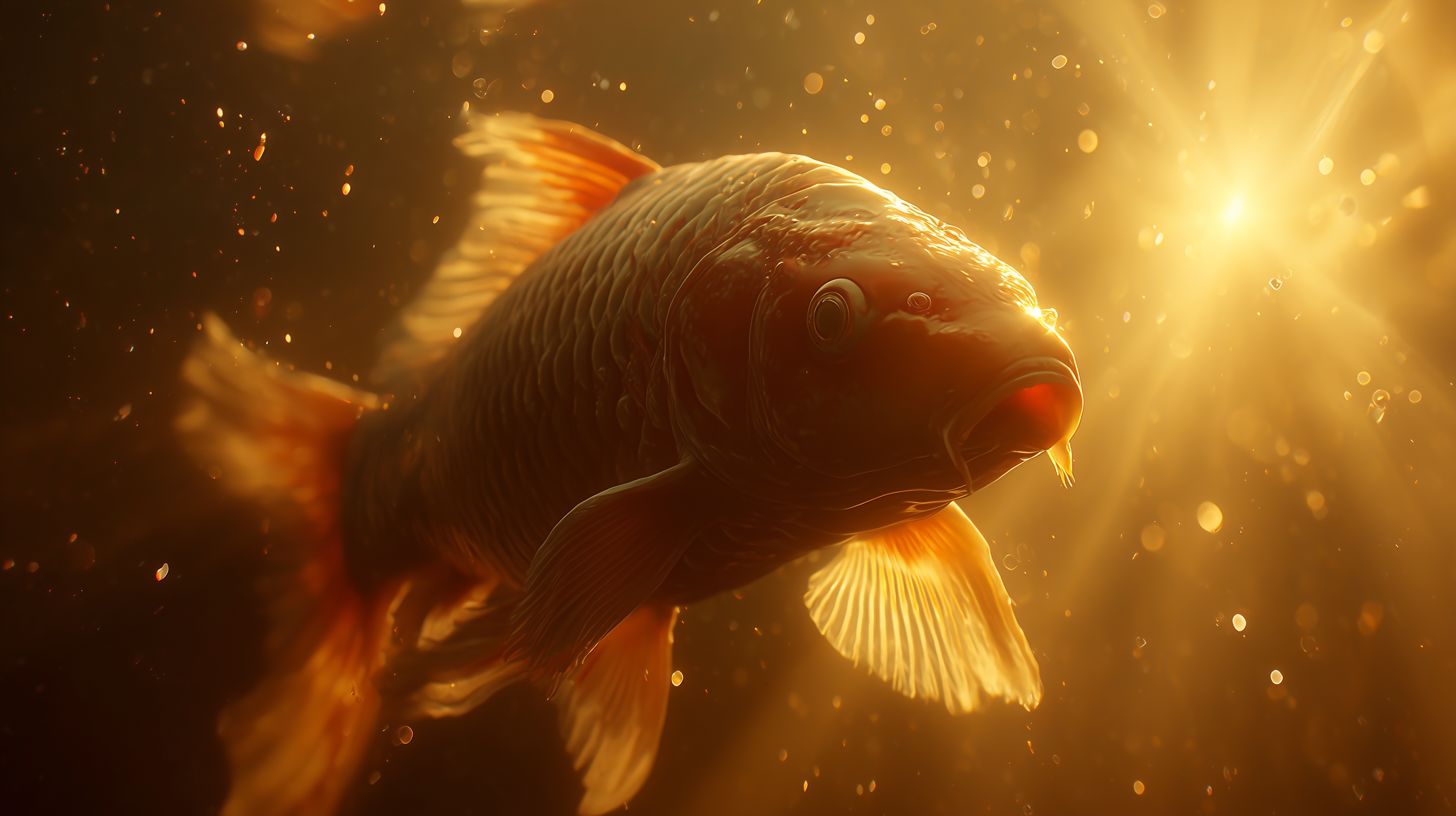 fond d'écran Koï pc 2560x1440 téléchargement gratuit