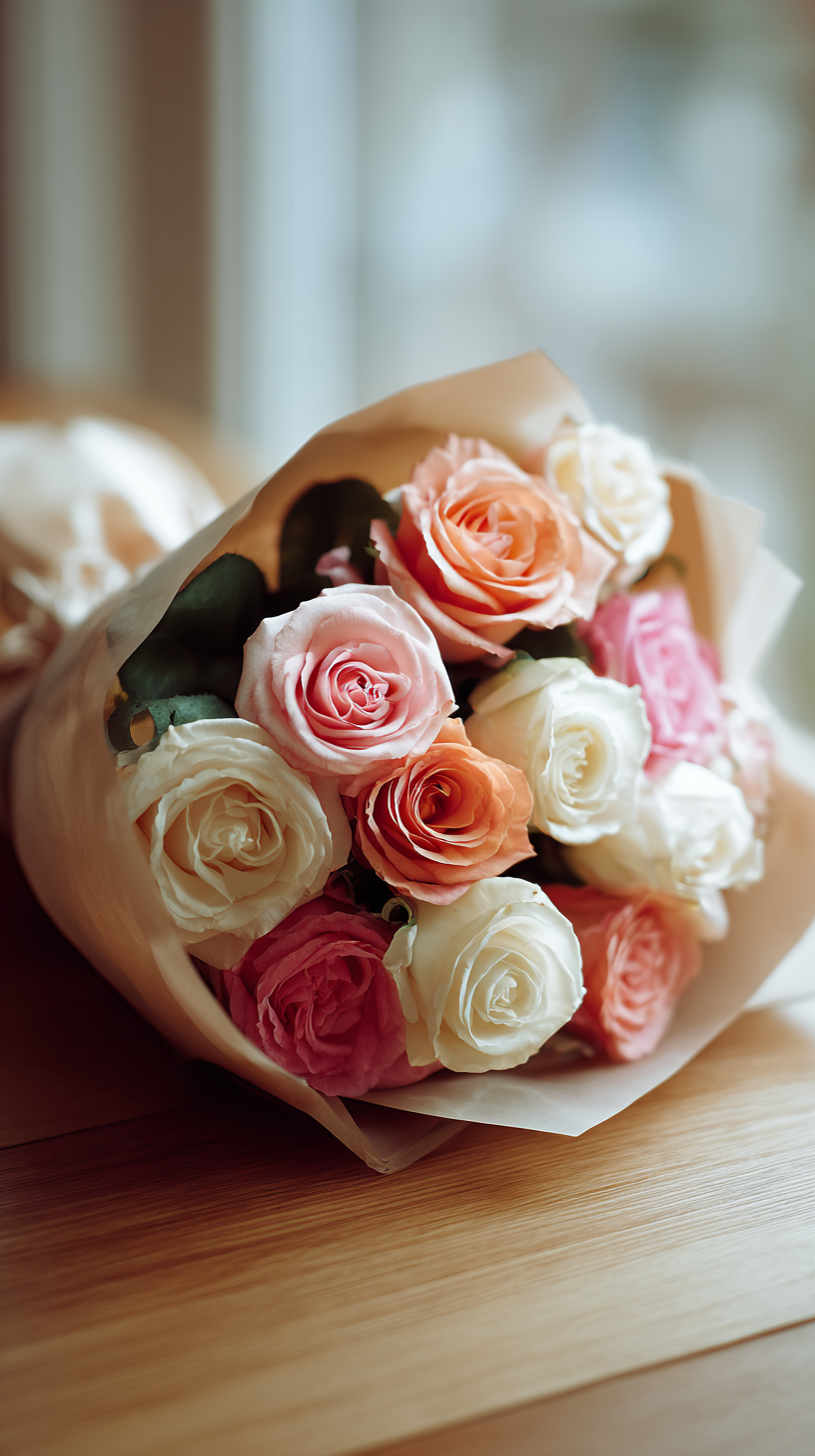 fond d'écran Bouquet de fleurs iphone 16 pro gratuit