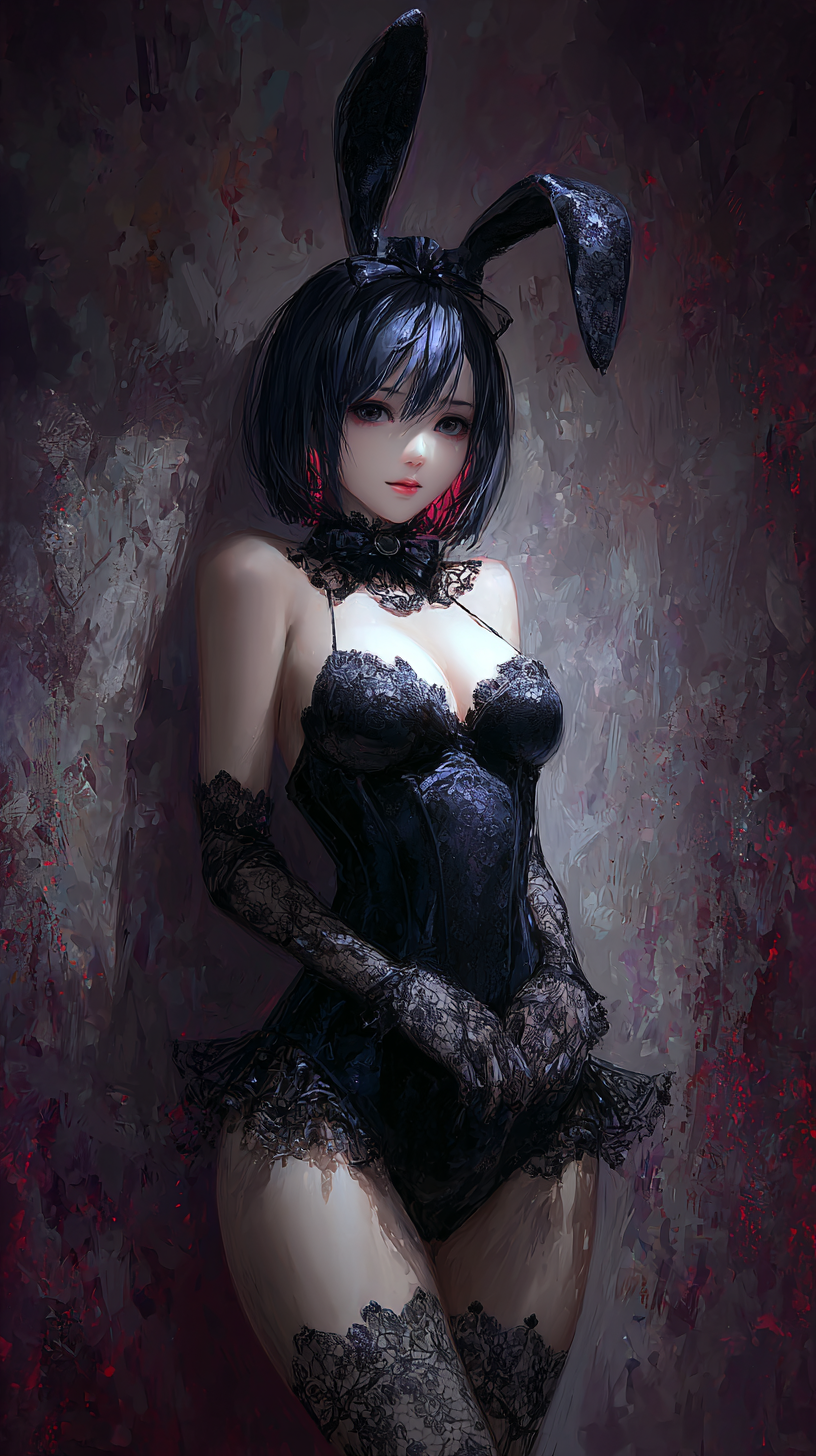 fond d'écran fille lapin téléphone samsung gratuit android