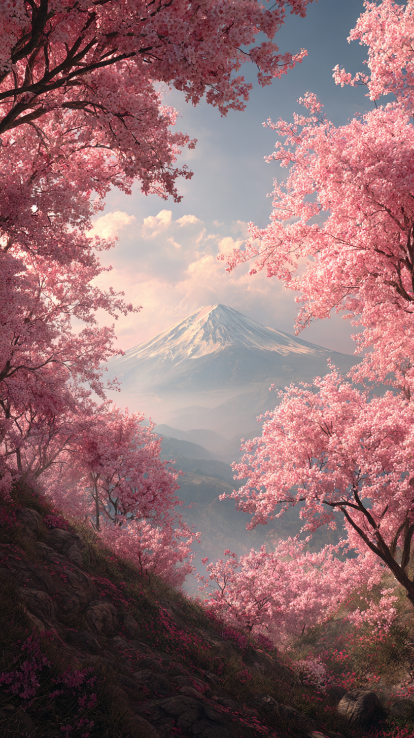 fond d'écran Mont Fuji iphone gratuit