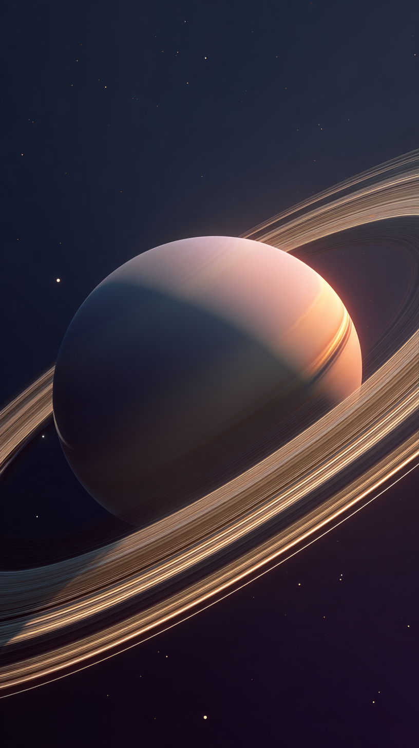 fond d'écran Saturne iphone 4k télécharger gratuit