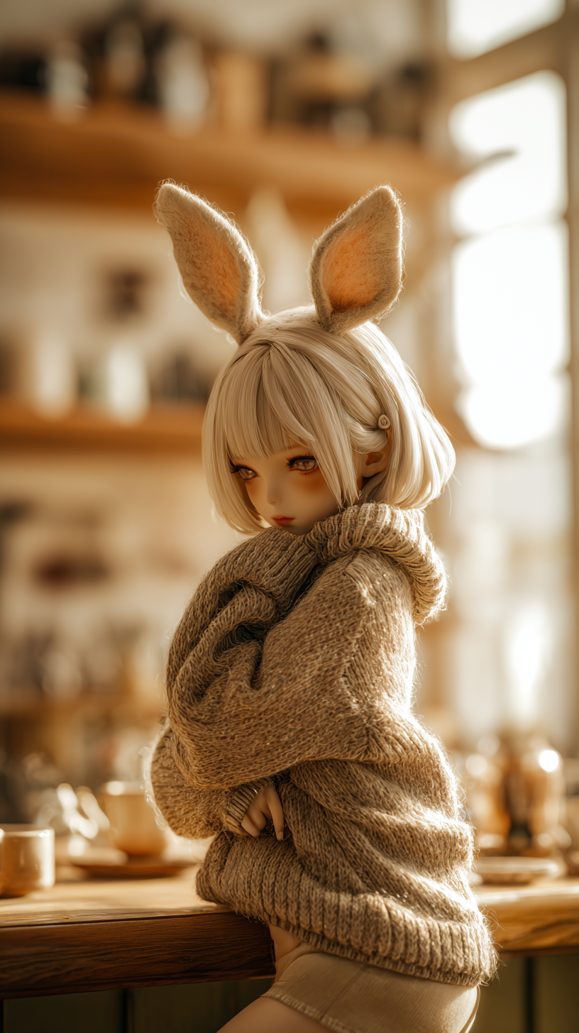 fond d'écran fille lapin téléphone samsung télécharger gratuit