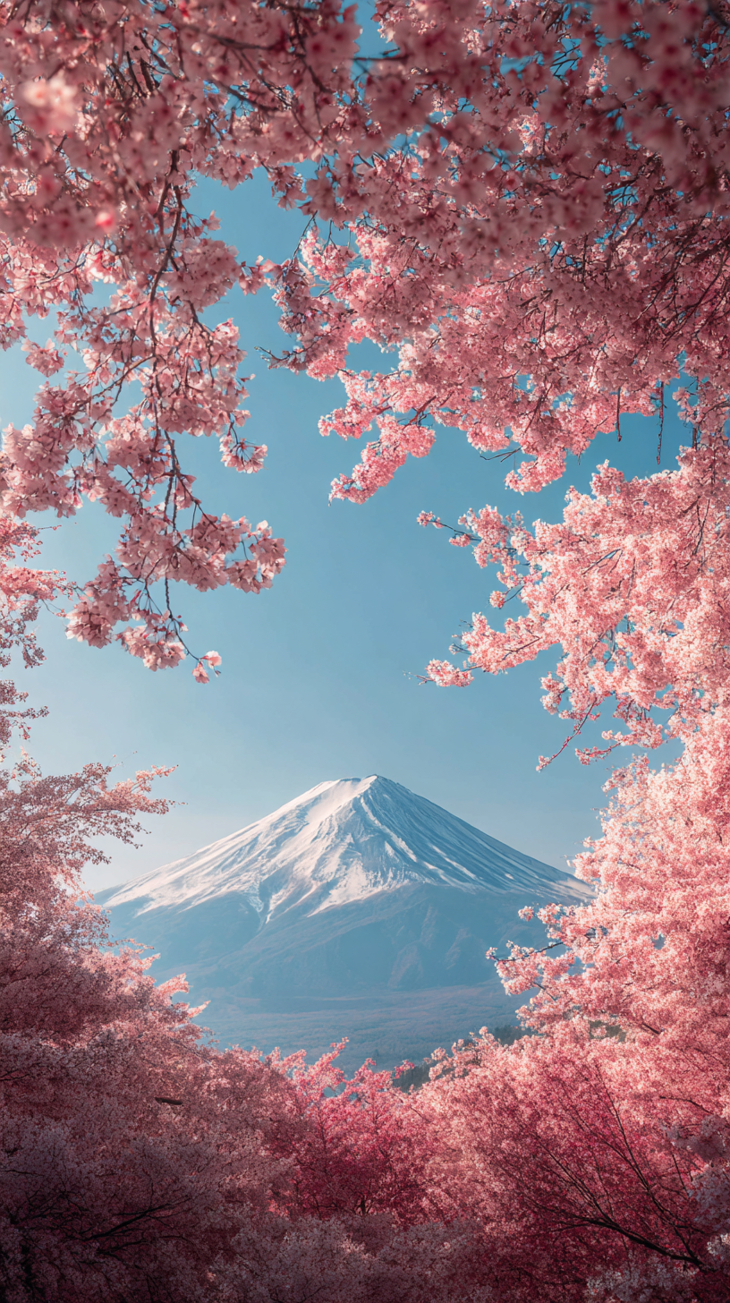 fond d'écran Mont Fuji iphone 17 pro max gratuit