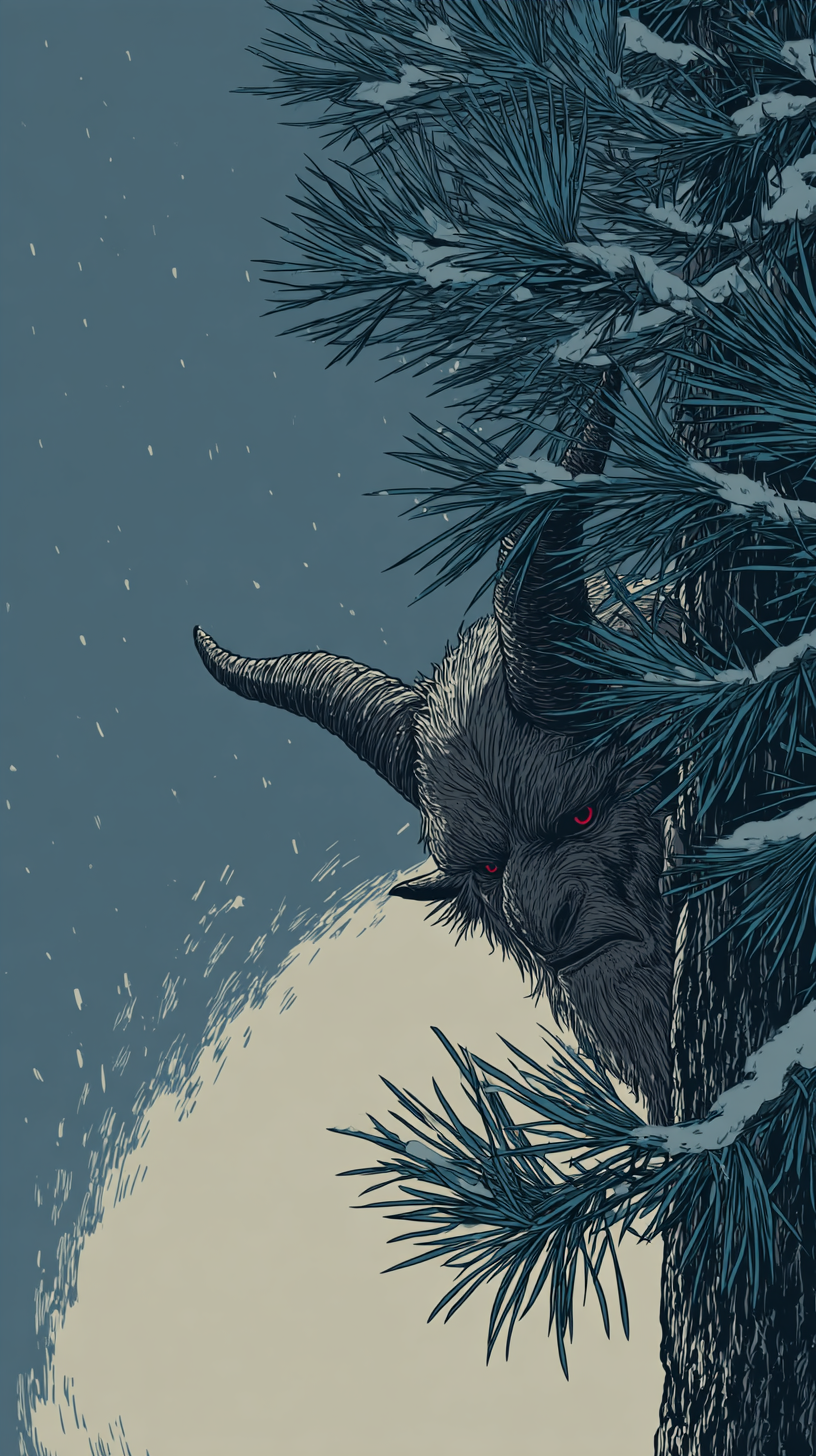 fond d'écran Krampus 4k iphone gratuit