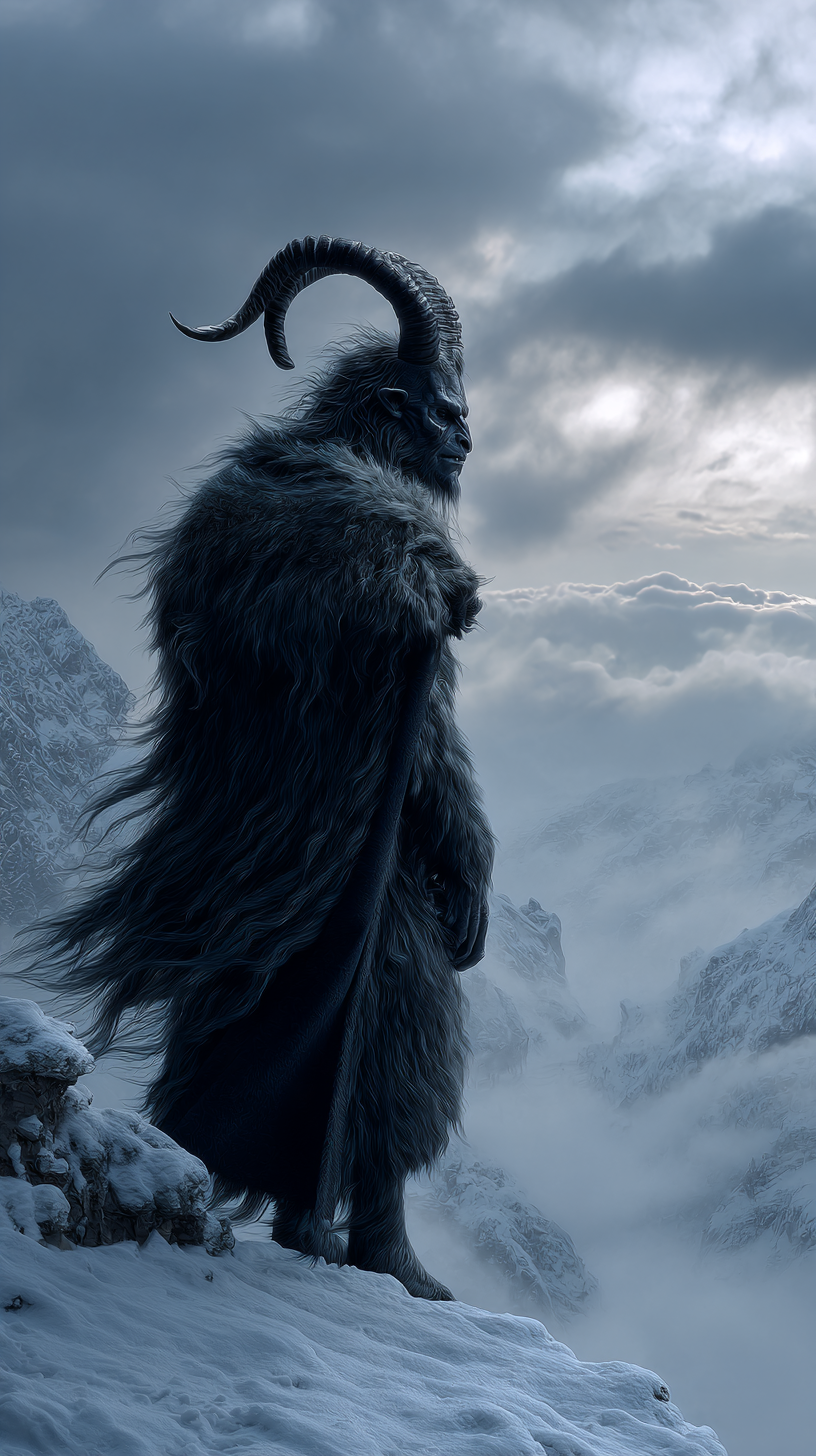 fond d'écran Krampus iphone 15 4k télécharger gratuit