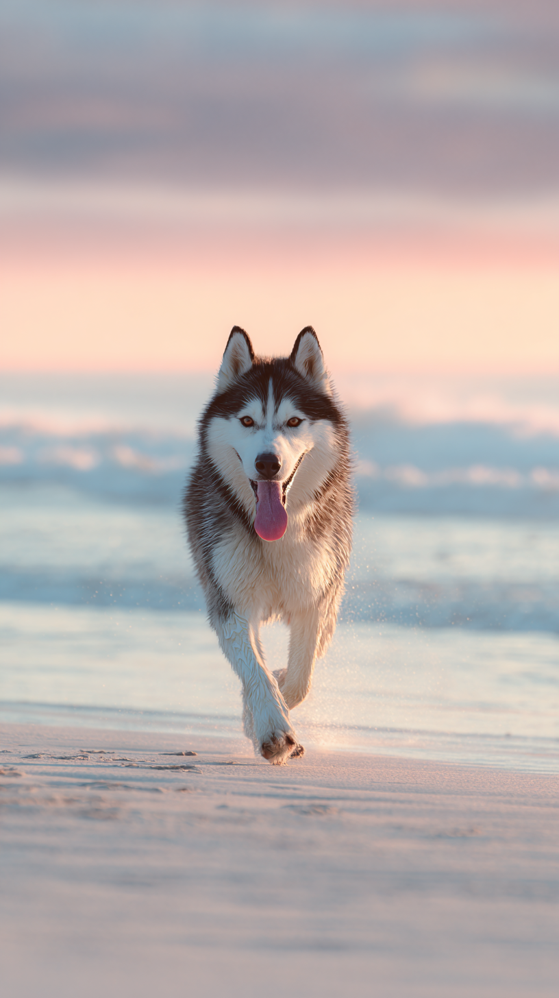 fond d'écran Husky iphone 8 télécharger gratuit