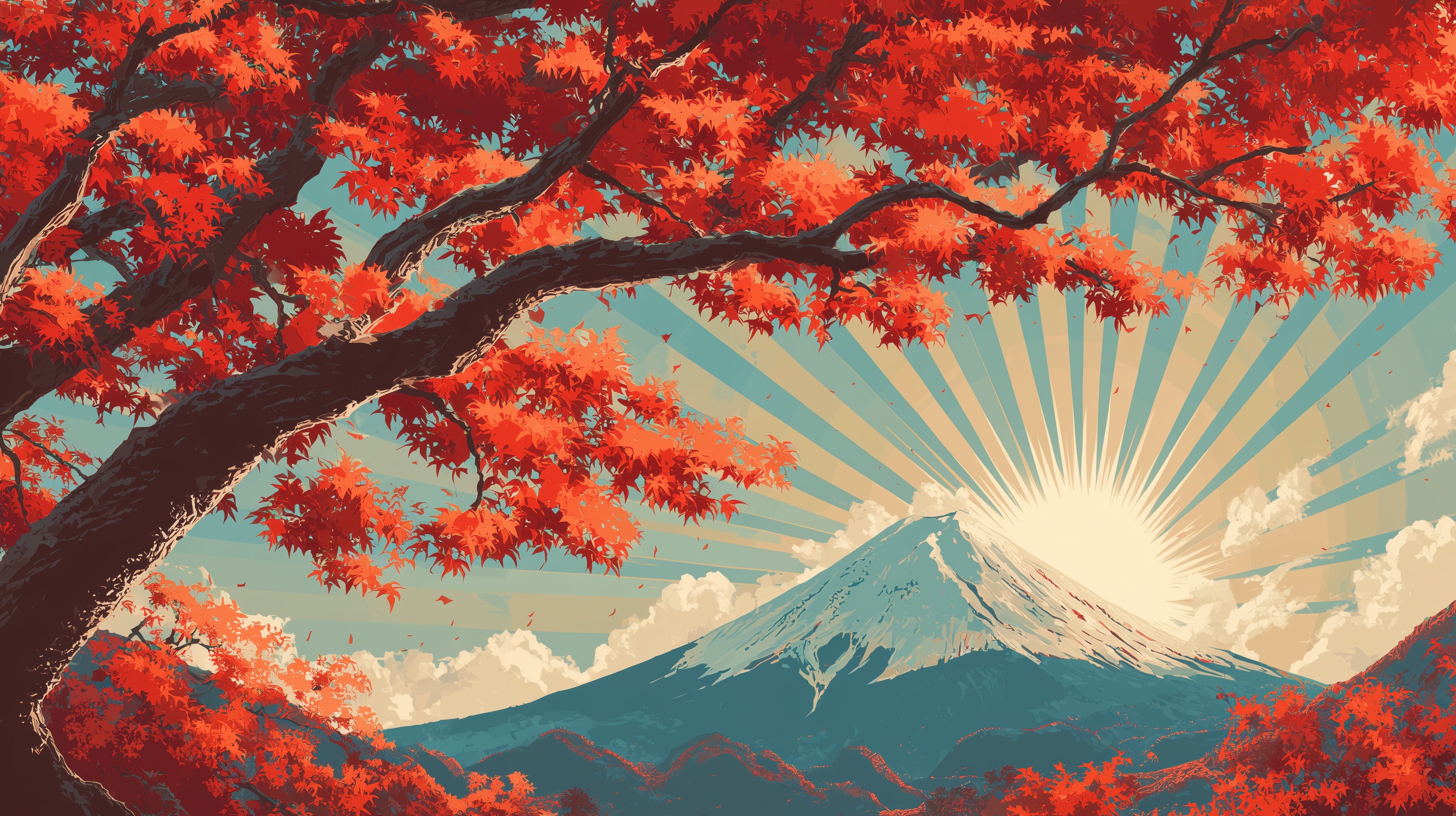 fond d'écran Mont Fuji haute résolution téléchargement gratuit