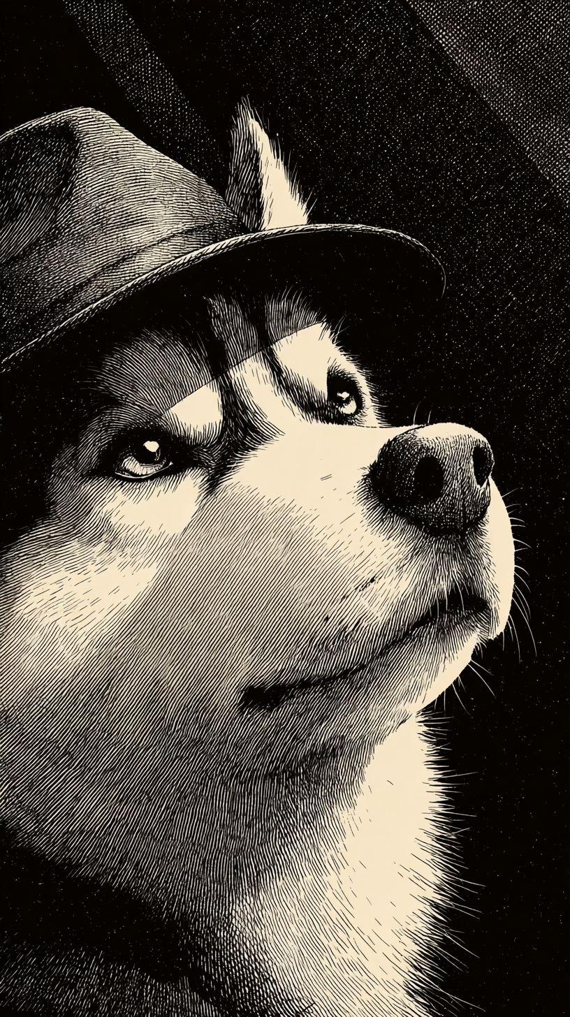 fond d'écran Husky iphone 13 télécharger gratuit