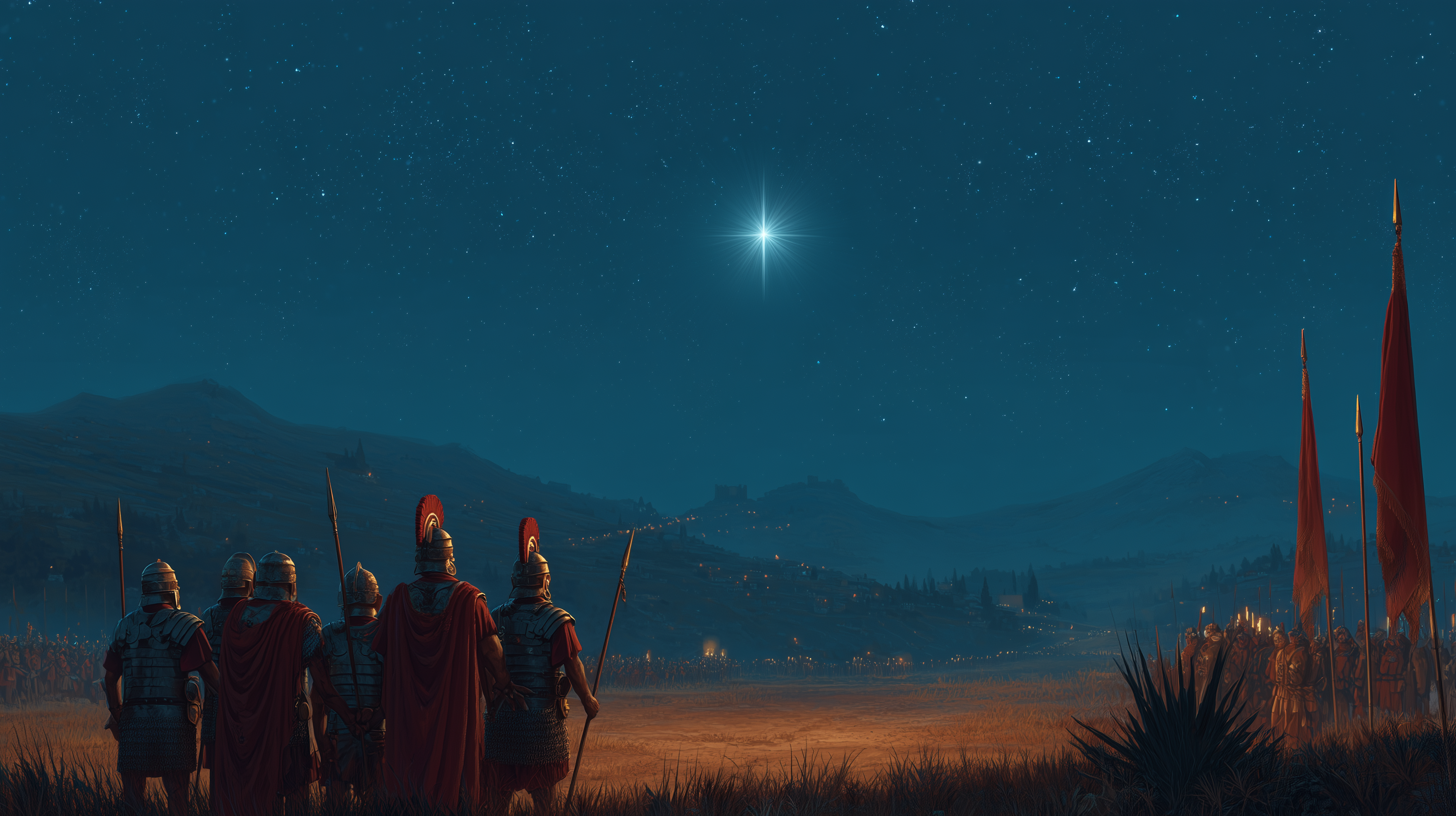 fond d'écran Étoile de Bethléem hd 1366x768 téléchargement gratuit