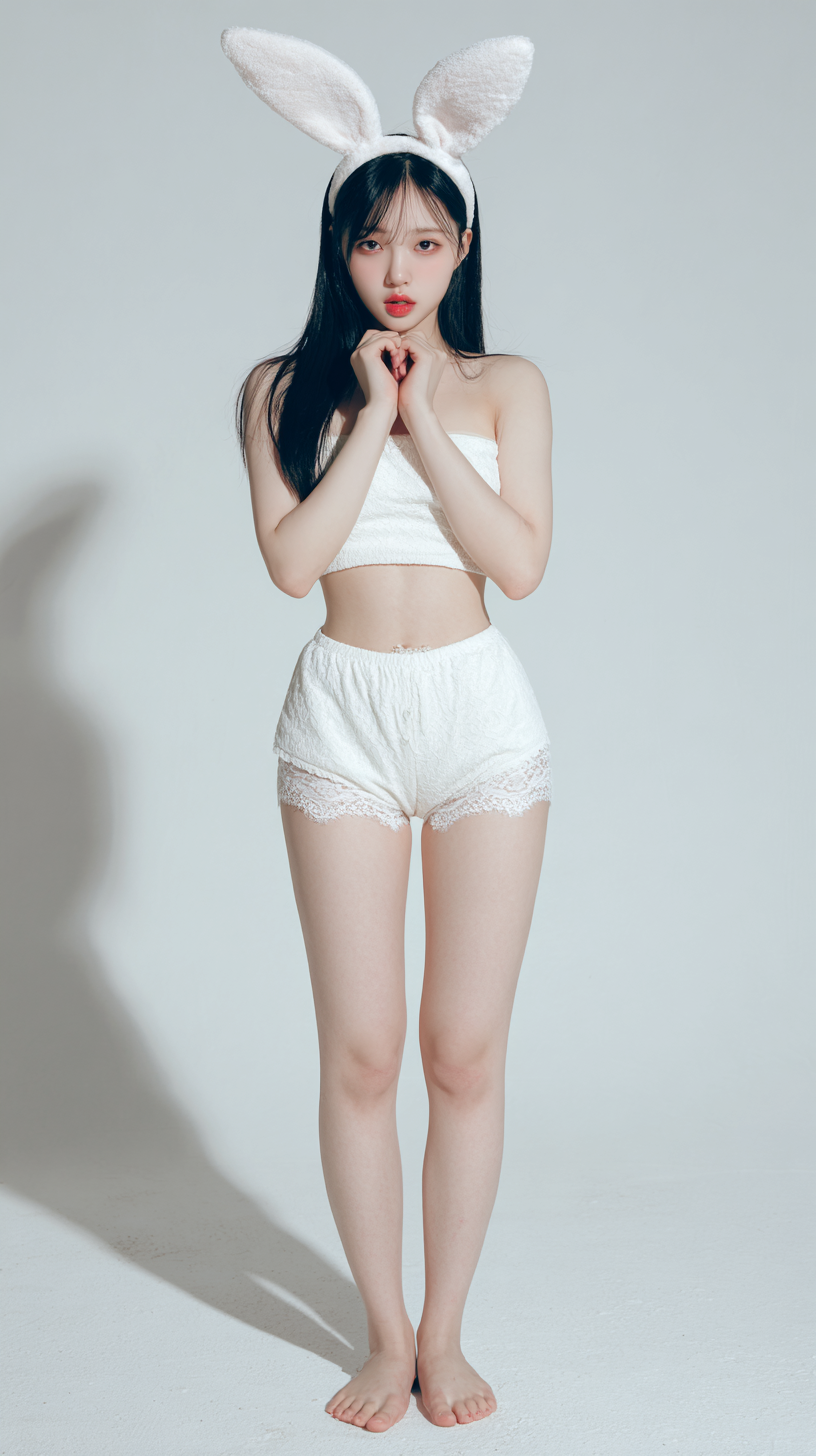 fond d'écran fille lapin iphone 12 gratuit