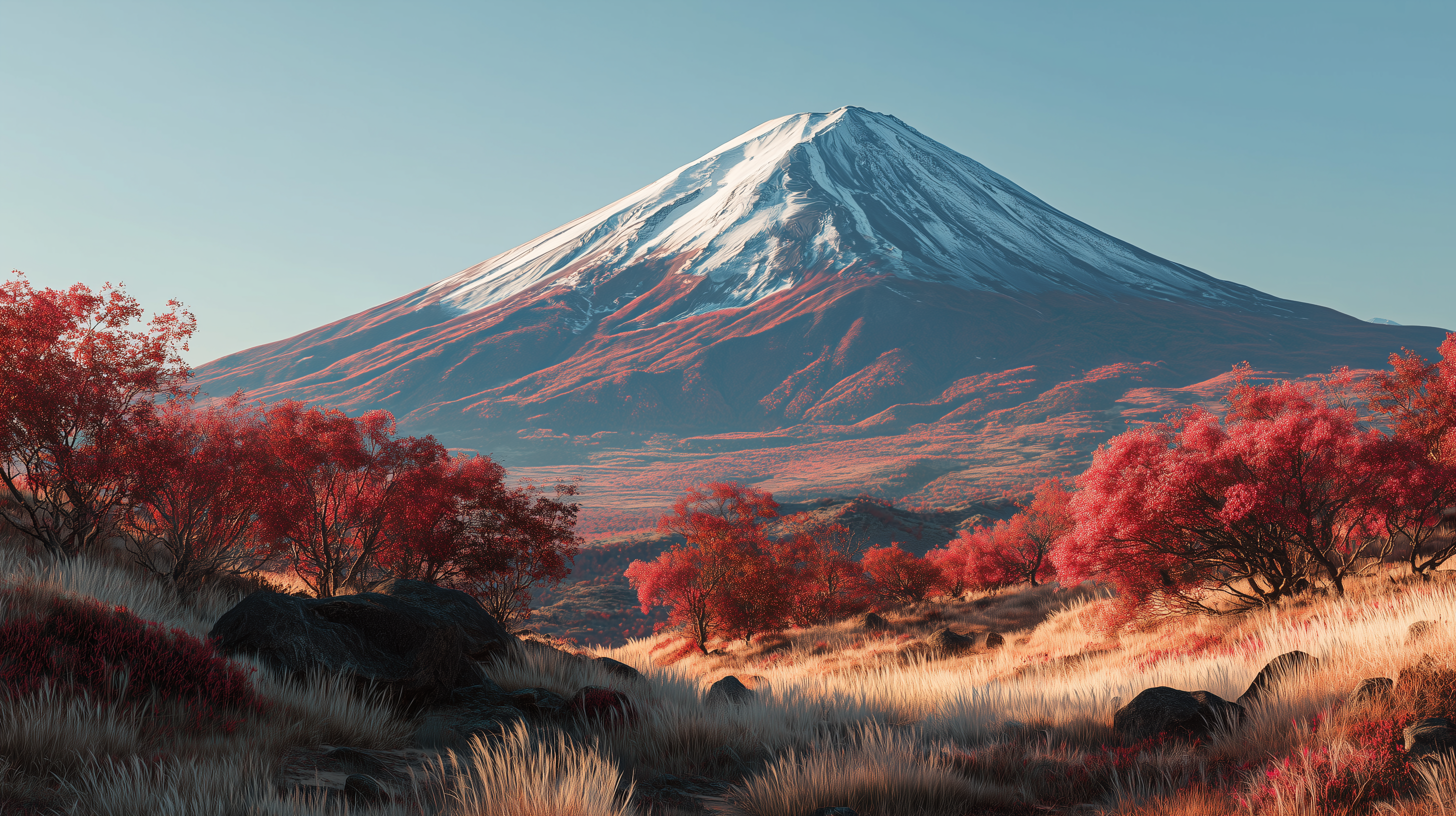 fond d'écran Mont Fuji 2560x1440 hd téléchargement gratuit