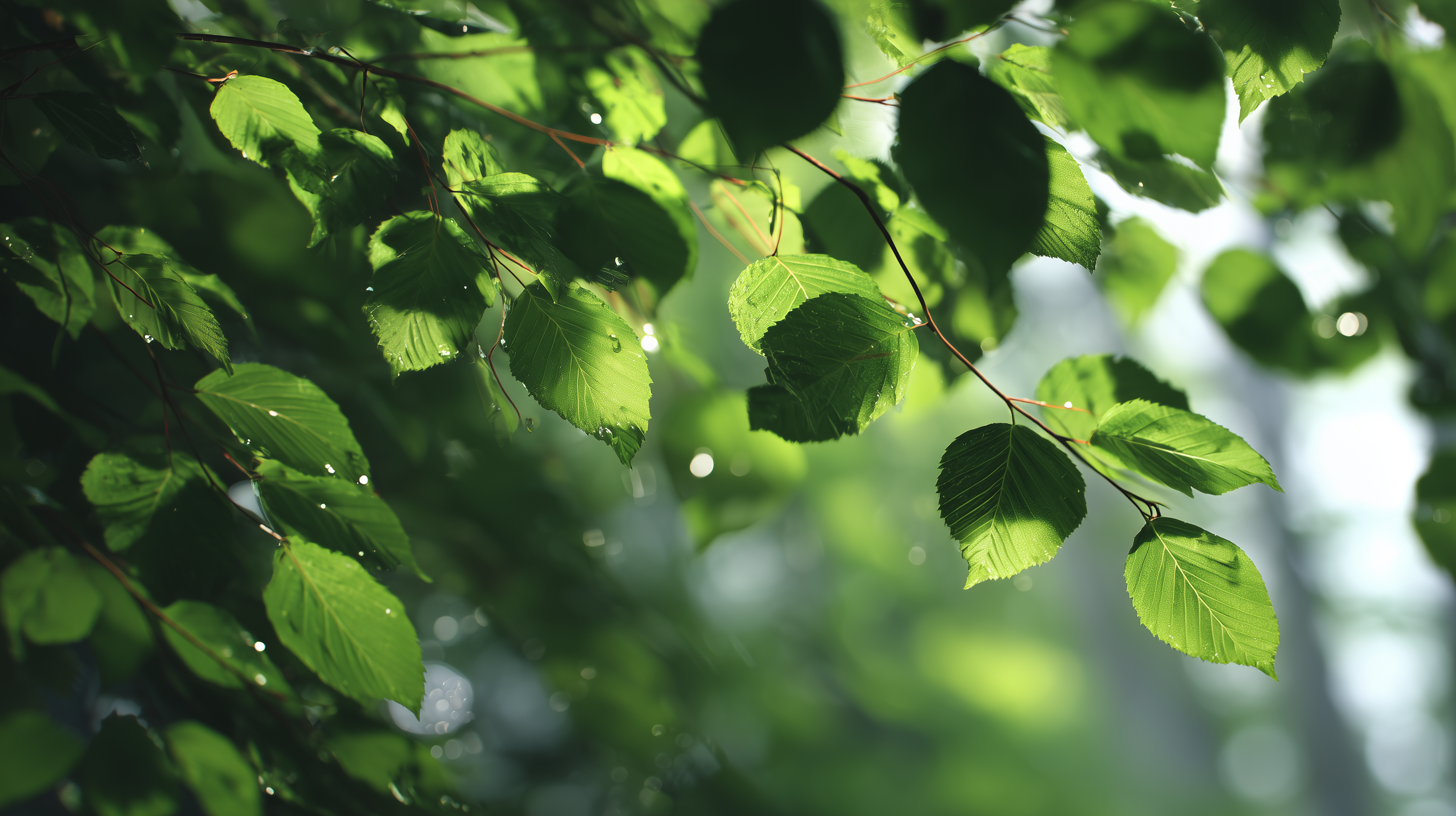fond d'écran Feuilles MSI téléchargement gratuit