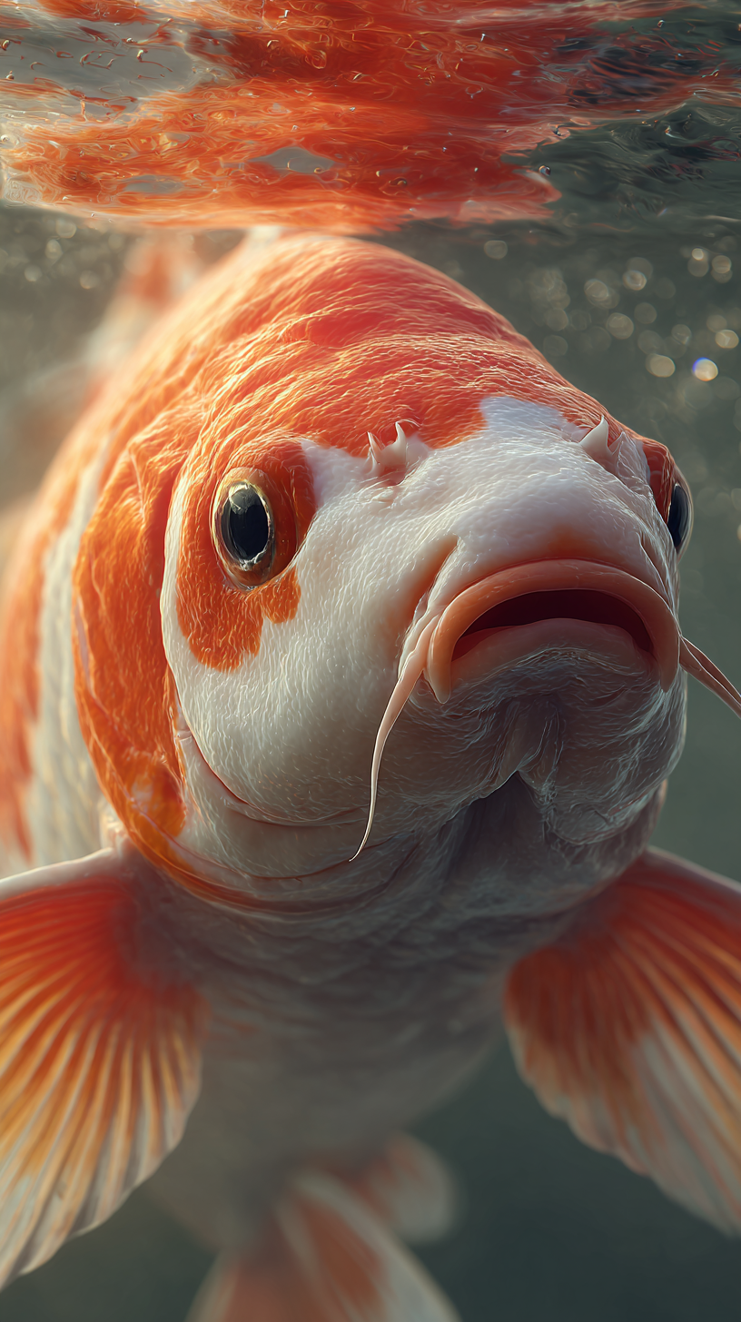 fond d'écran Koï téléphone Oppo gratuit