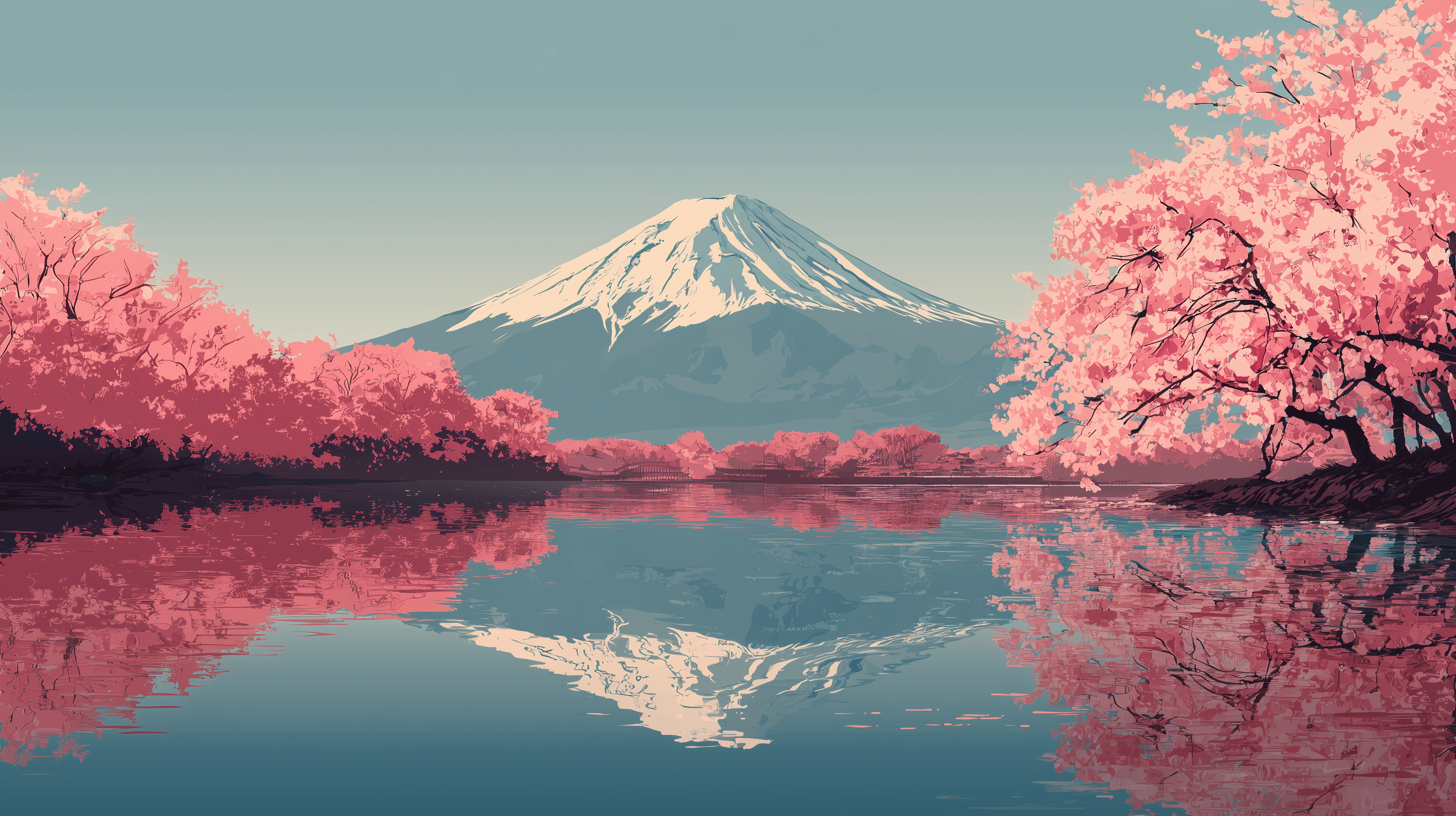 fond d'écran Mont Fuji Razer téléchargement gratuit