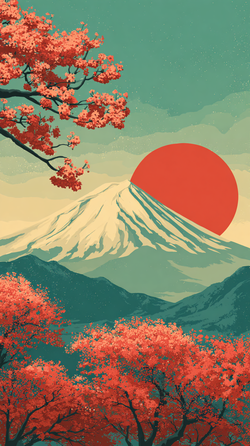 fond d'écran Mont Fuji téléphone OnePlus gratuit