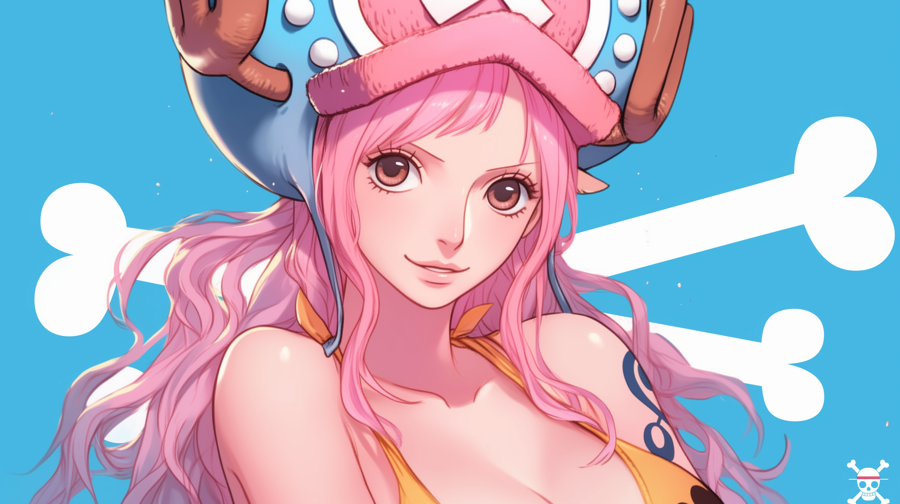 fond d'écran fille lapin pc windows 10 4k téléchargement gratuit