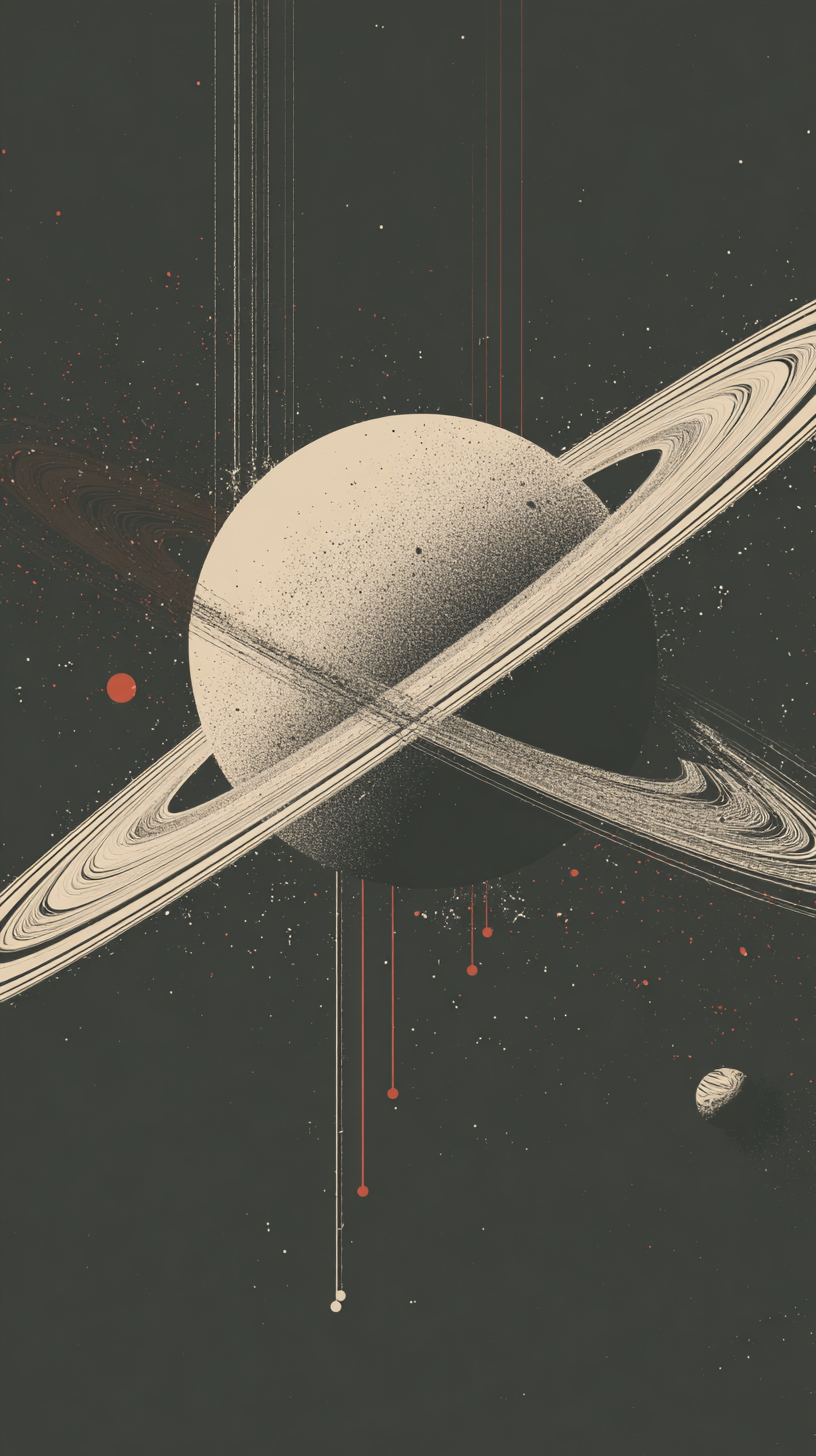 fond d'écran Saturne iphone 13 gratuit