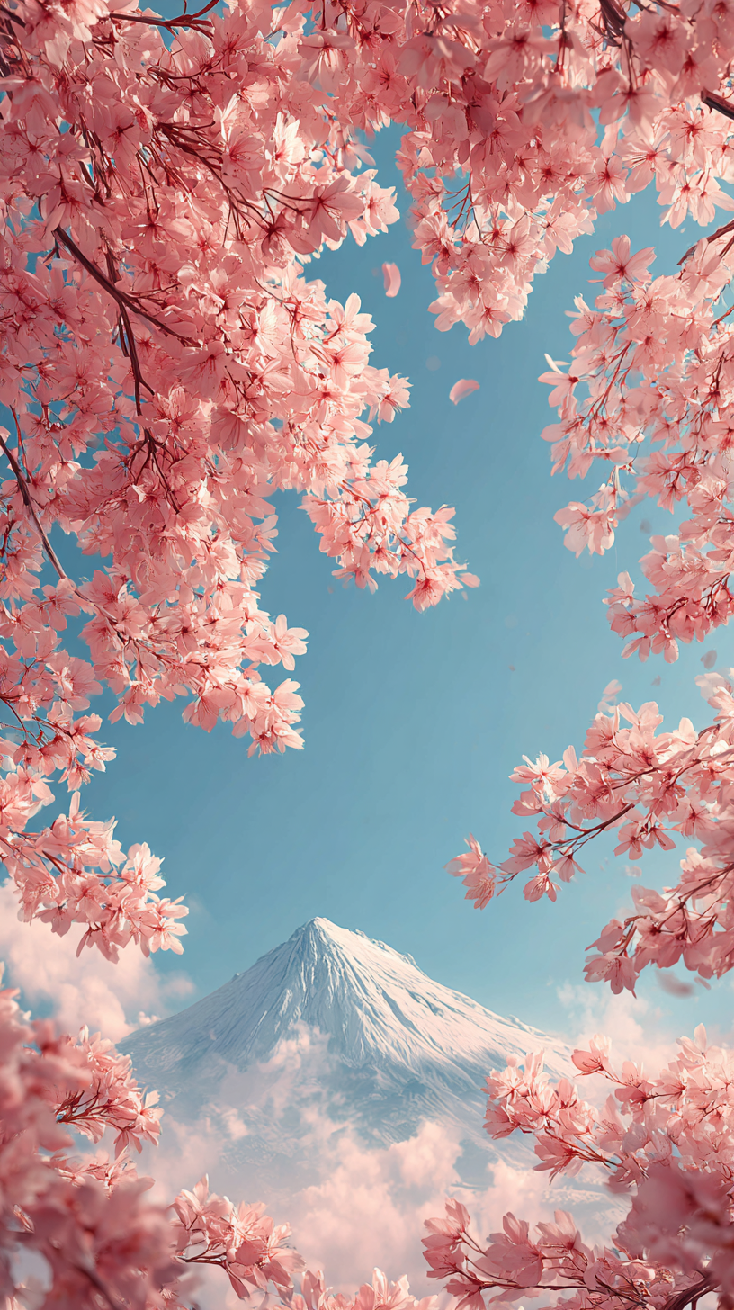 fond d'écran Mont Fuji iphone 17 gratuit