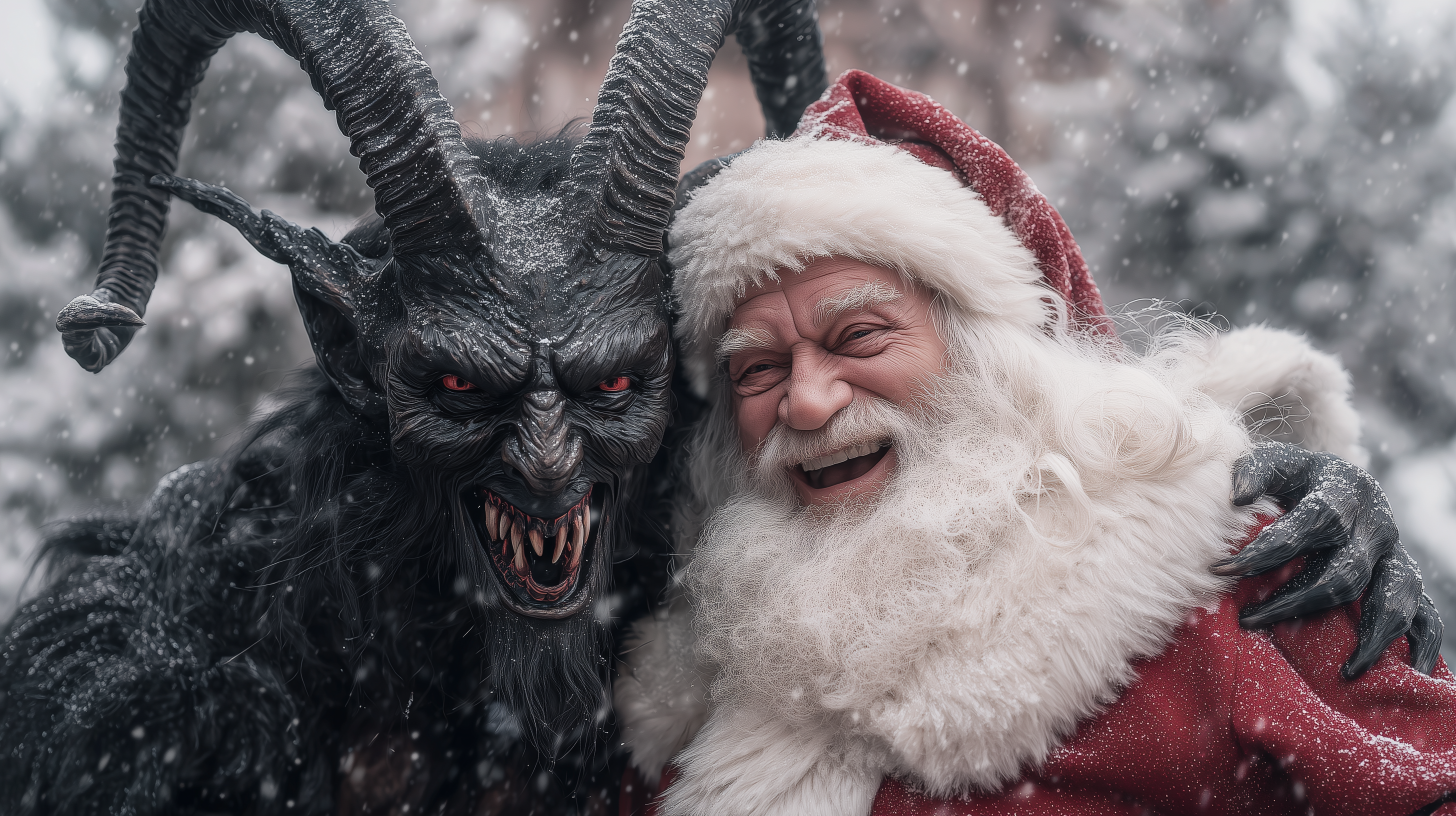 fond d'écran Krampus 3840 x 1080 téléchargement gratuit