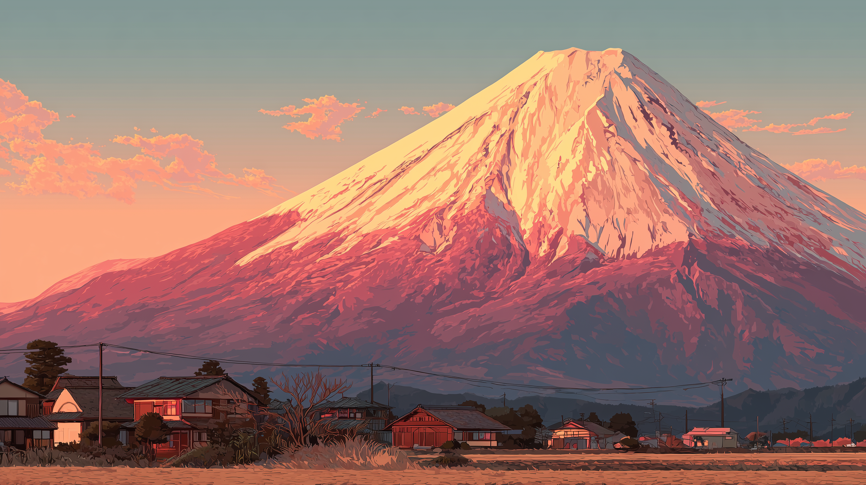 fond d'écran Mont Fuji 2560x1440 hd téléchargement gratuit