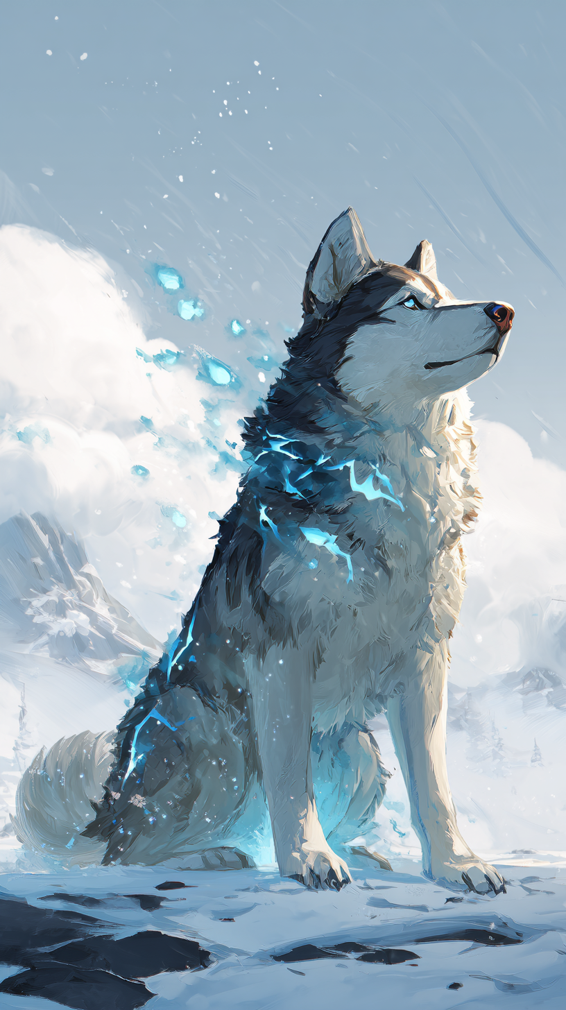 fond d'écran Husky de téléphone télécharger gratuit