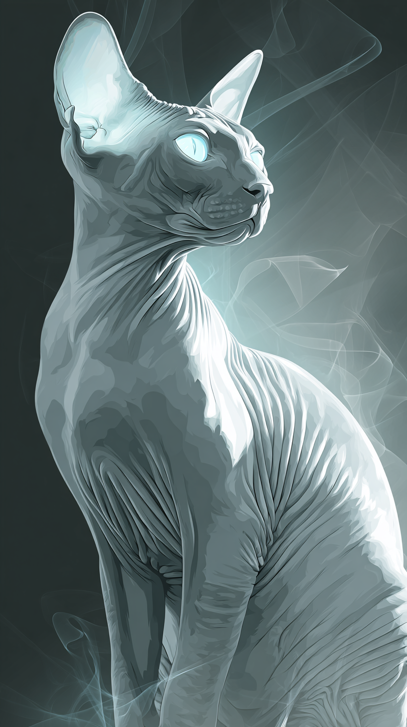 fond d'écran Sphynx android 4k télécharger gratuit