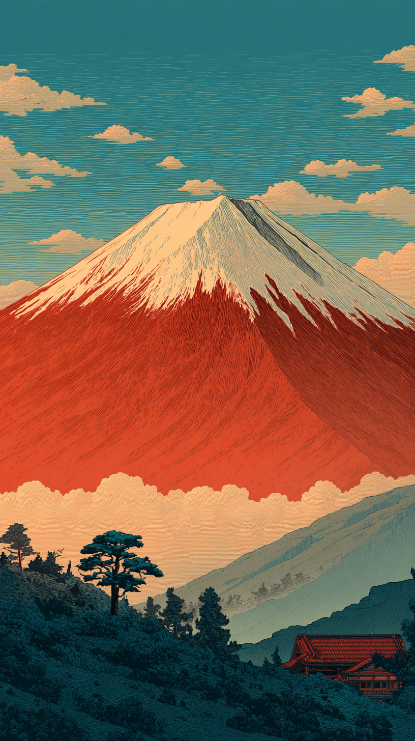 fond d'écran Mont Fuji téléphone samsung gratuit android