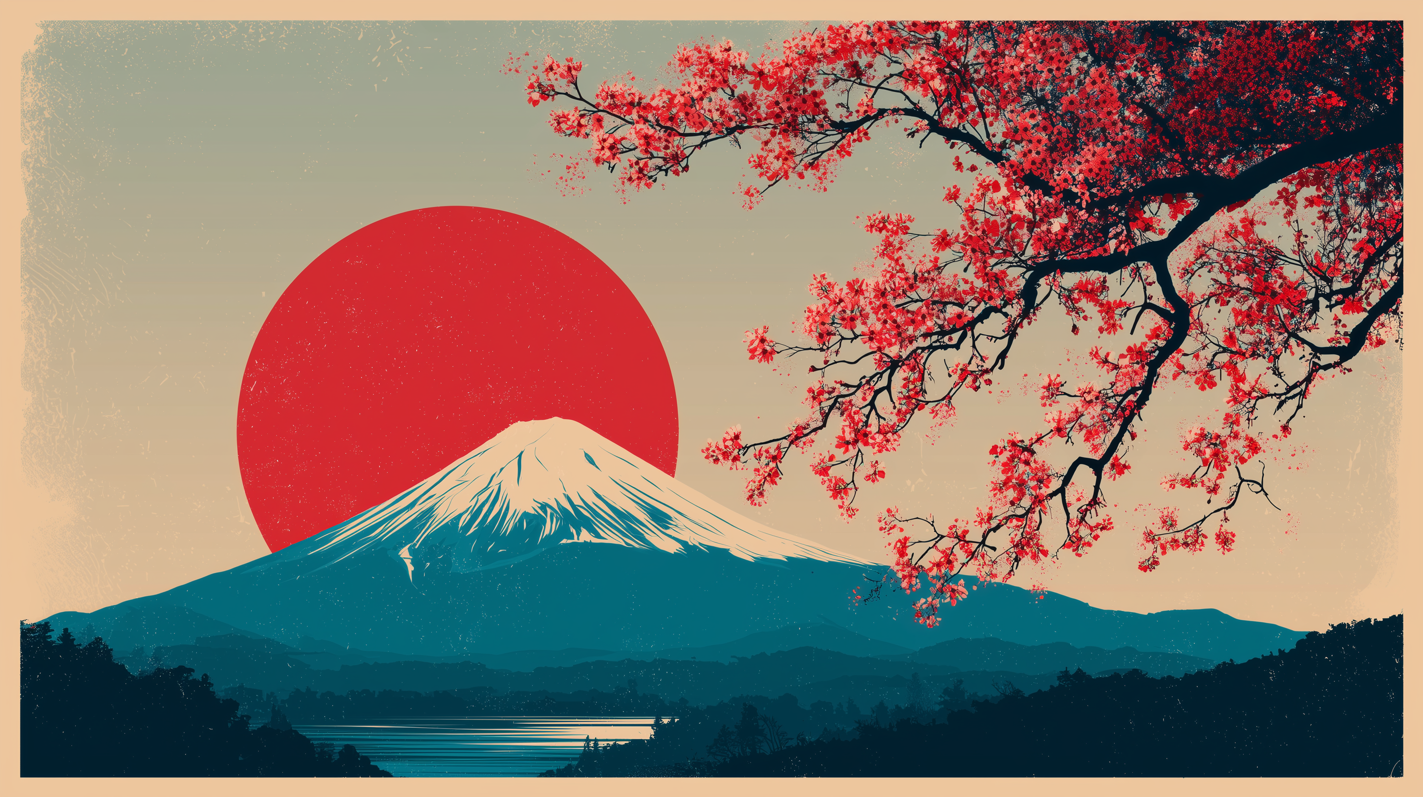 fond d'écran Mont Fuji pc 4k téléchargement gratuit