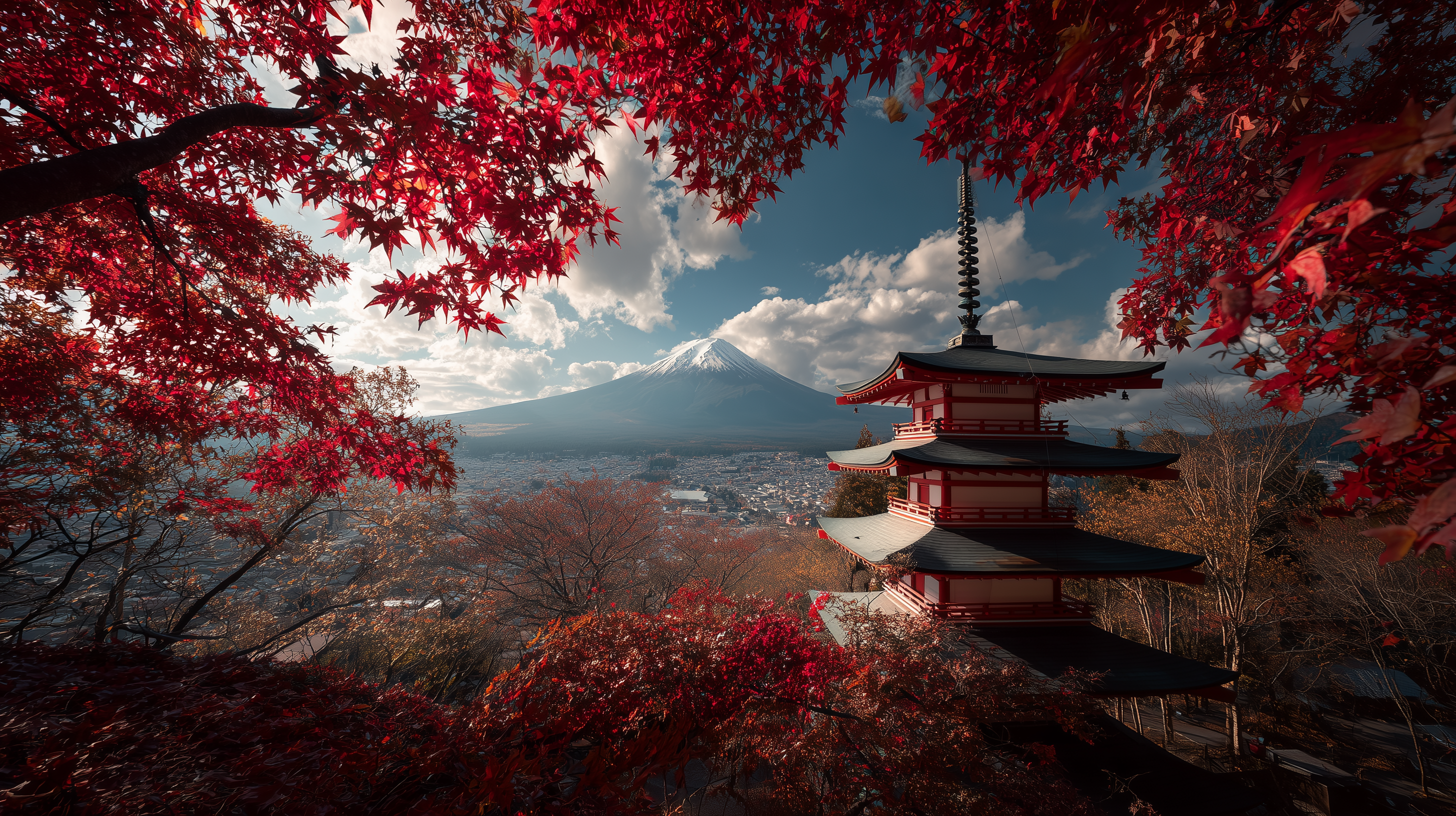 fond d'écran Mont Fuji 3840x2160 hd téléchargement gratuit