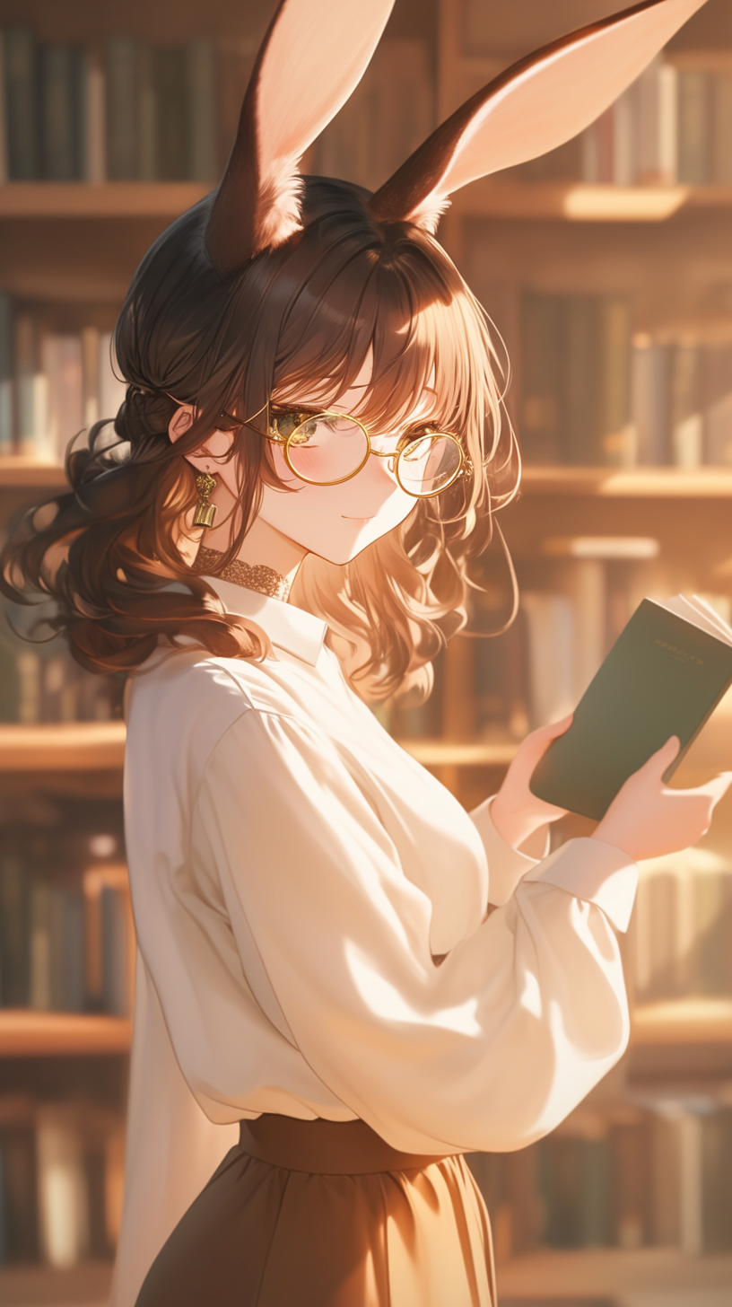 fond d'écran fille lapin iphone 16 télécharger gratuit