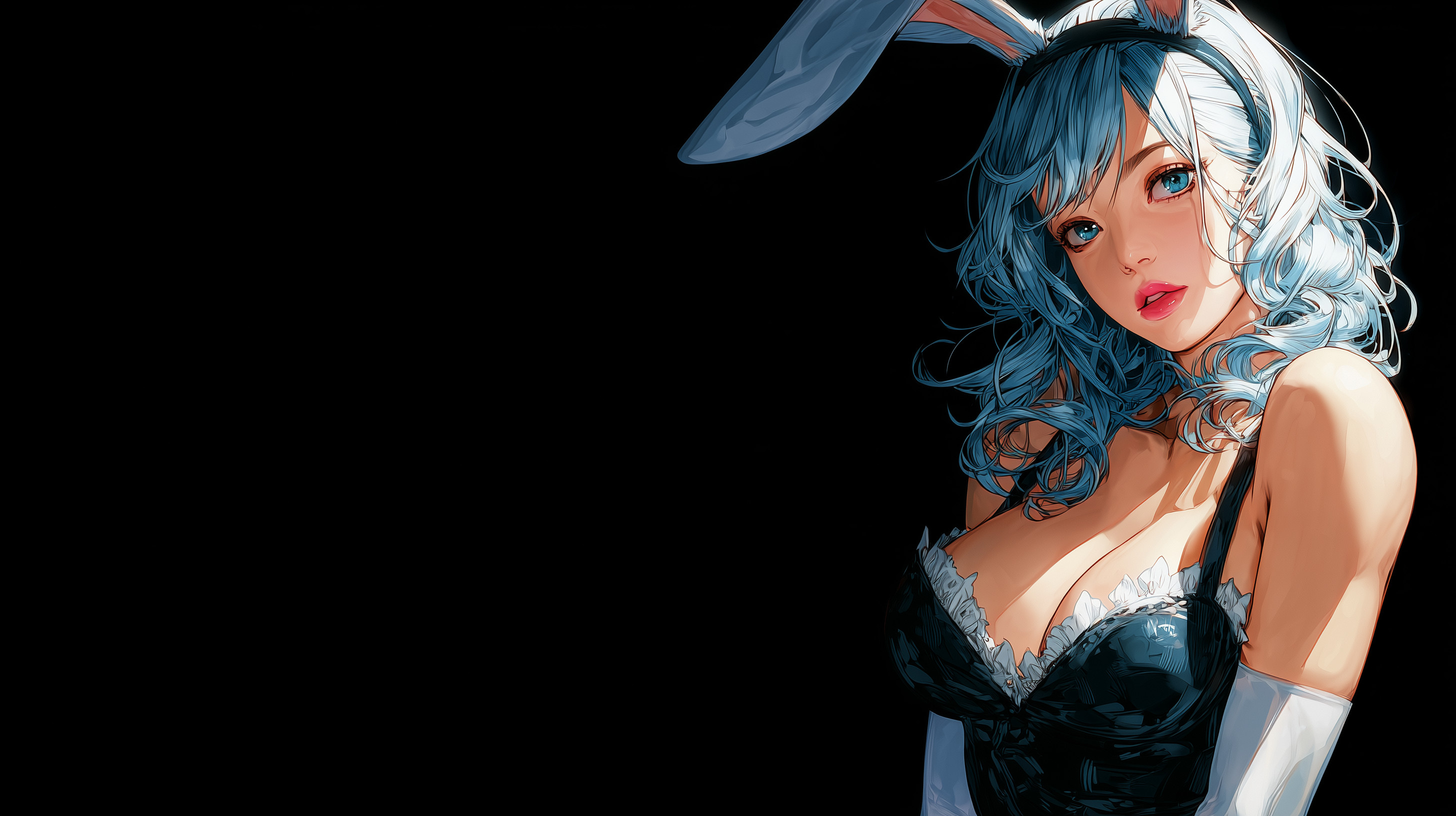 fond d'écran fille lapin Huawei téléchargement gratuit