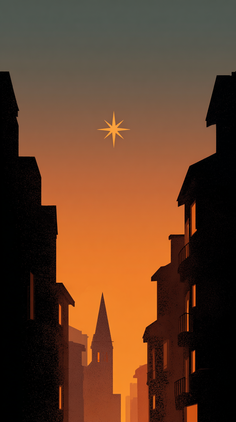 fond d'écran Étoile de Bethléem iphone 16 pro max télécharger gratuit