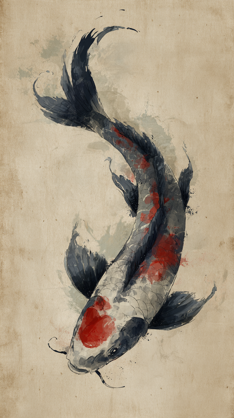 fond d'écran Koï pour iphone gratuit