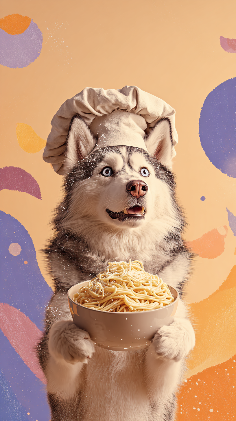 fond d'écran Husky iphone 17