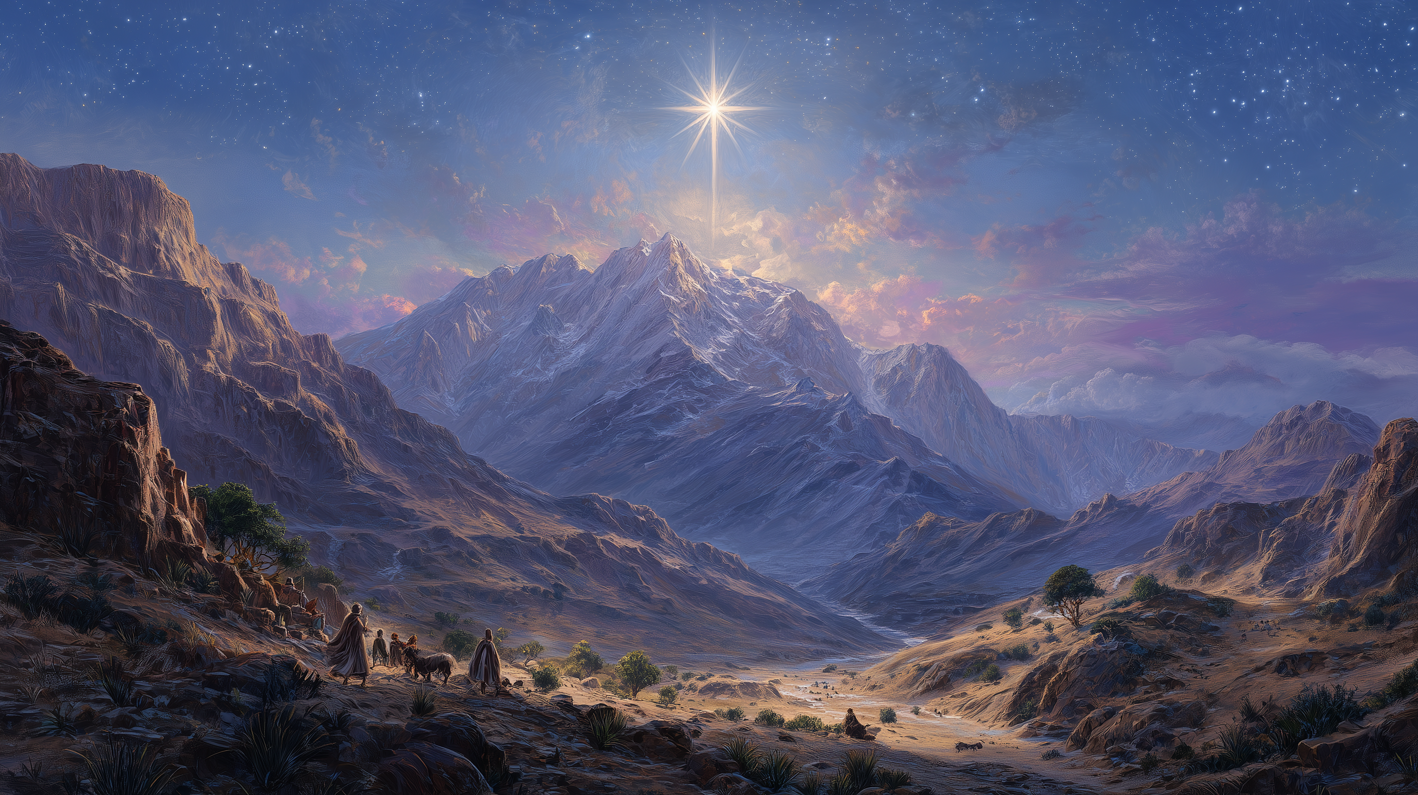fond d'écran Étoile de Bethléem pc 1440p téléchargement gratuit