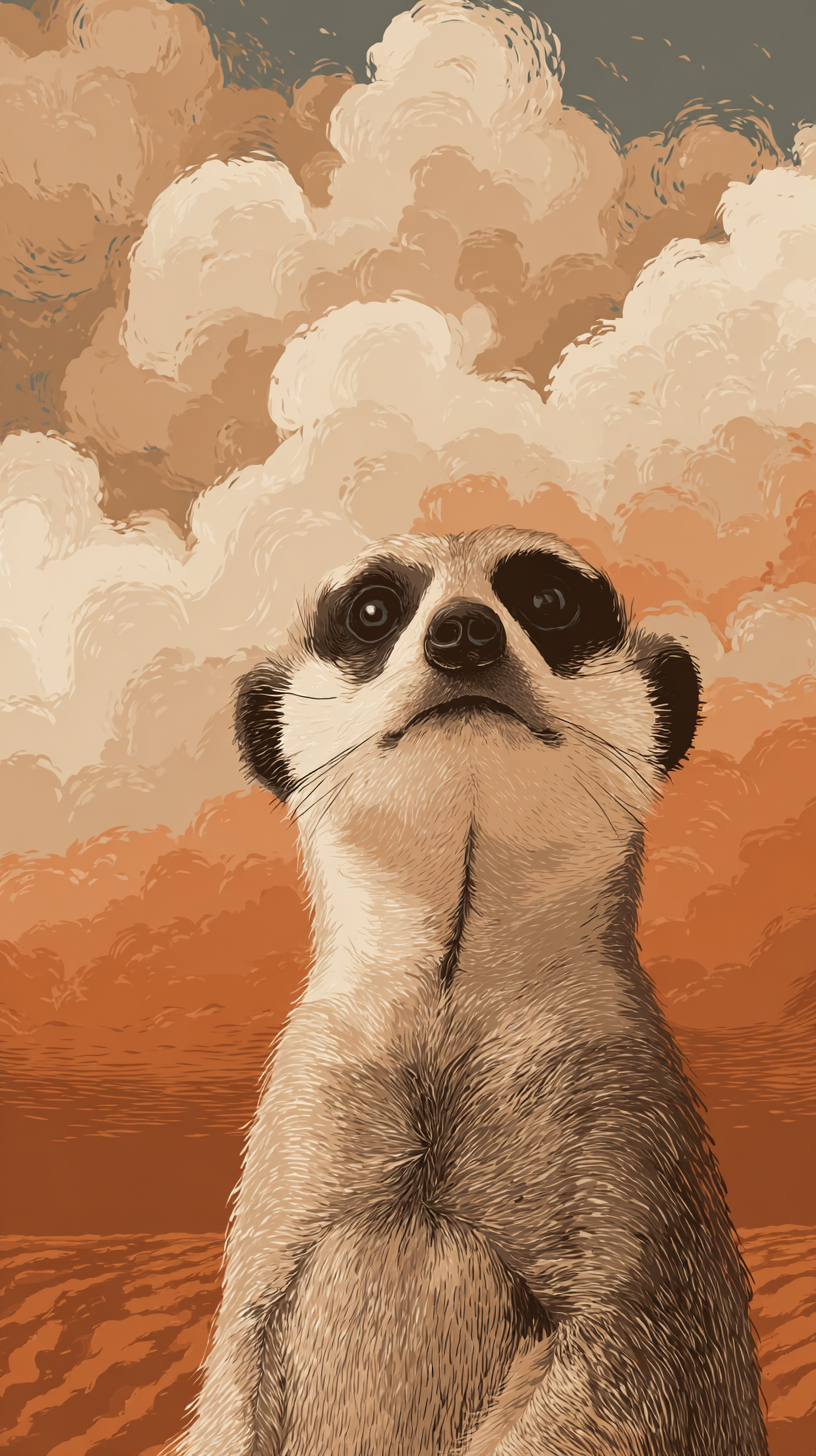 iphone fond d'écran Suricate gratuit