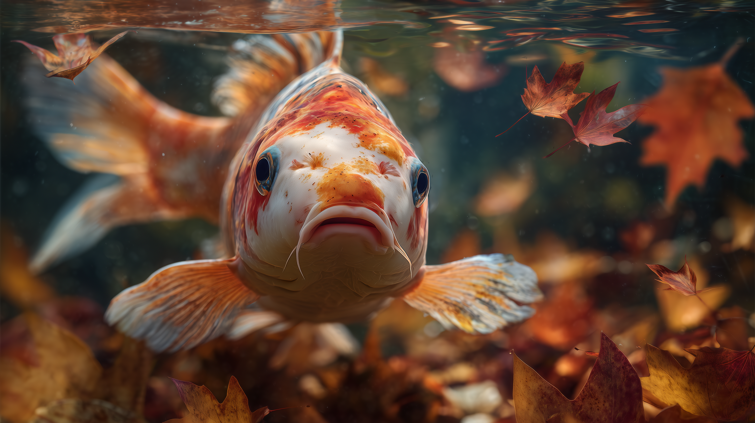 fond d'écran Koï hd 1920x1080 téléchargement gratuit