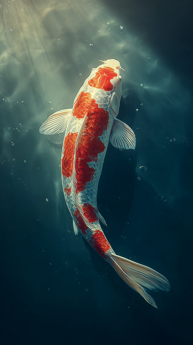 fond d'écran Koï iphone 17